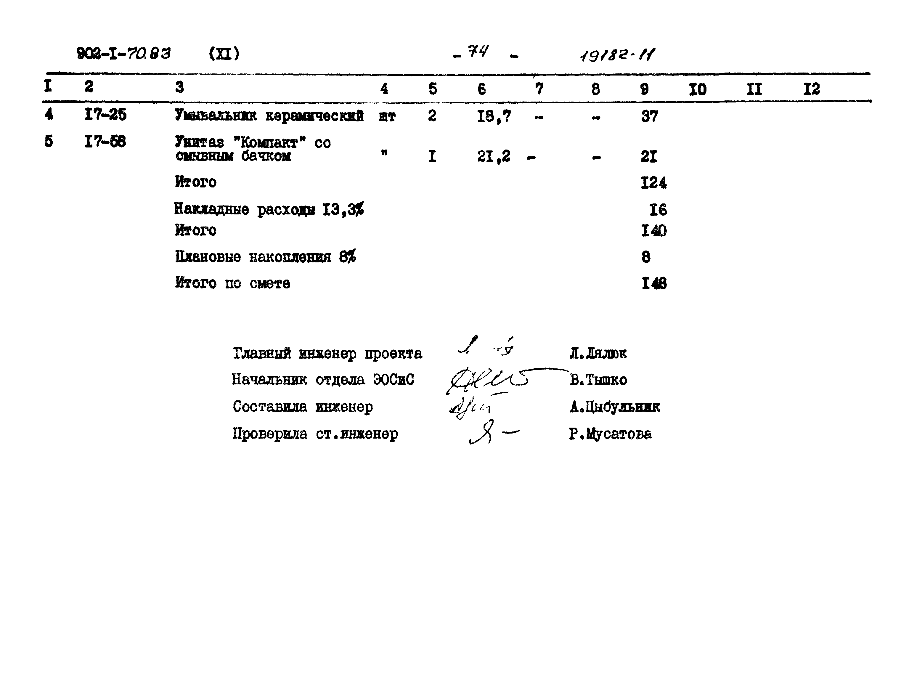 Типовой проект 902-1-75.83