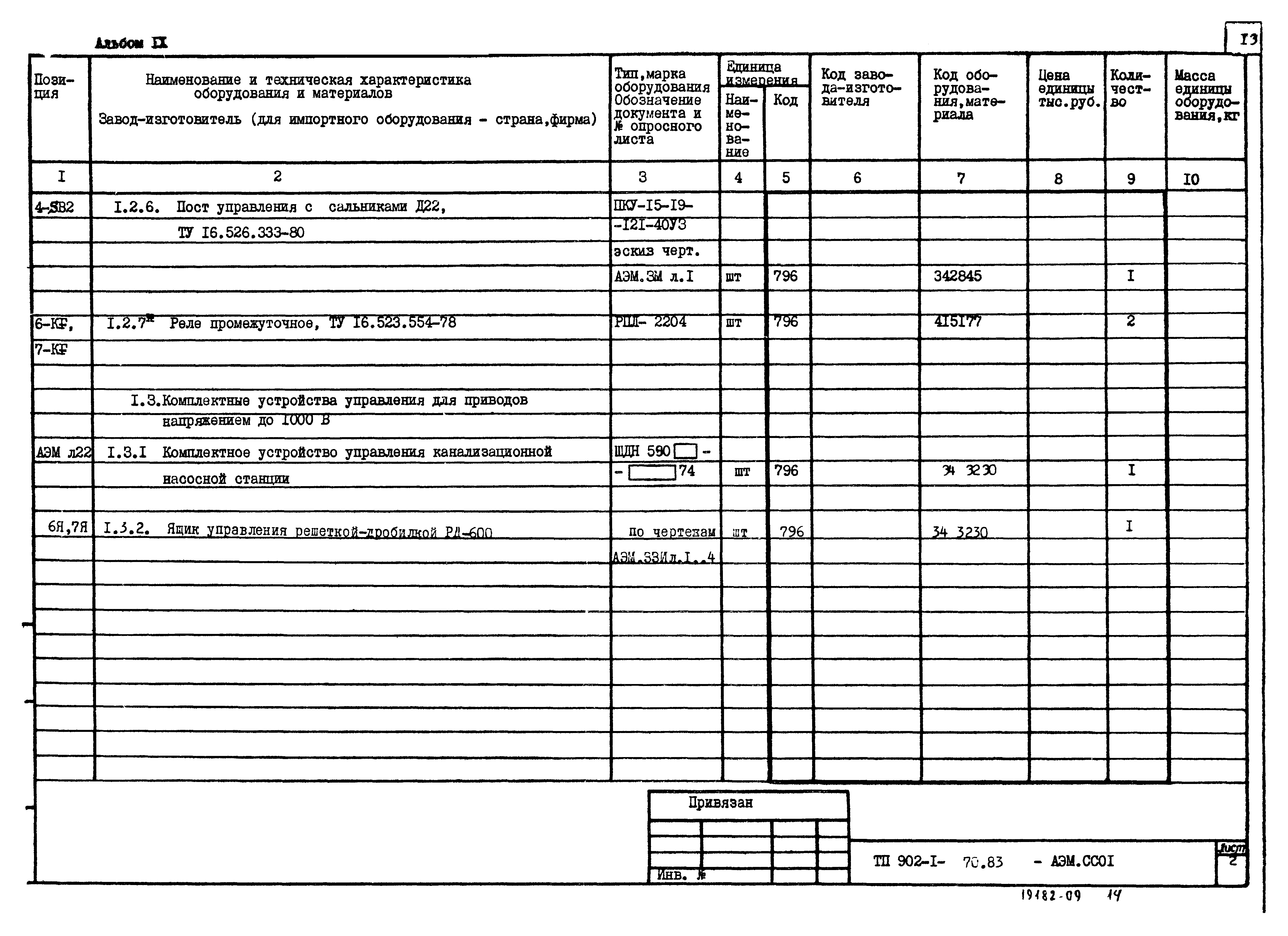 Типовой проект 902-1-75.83