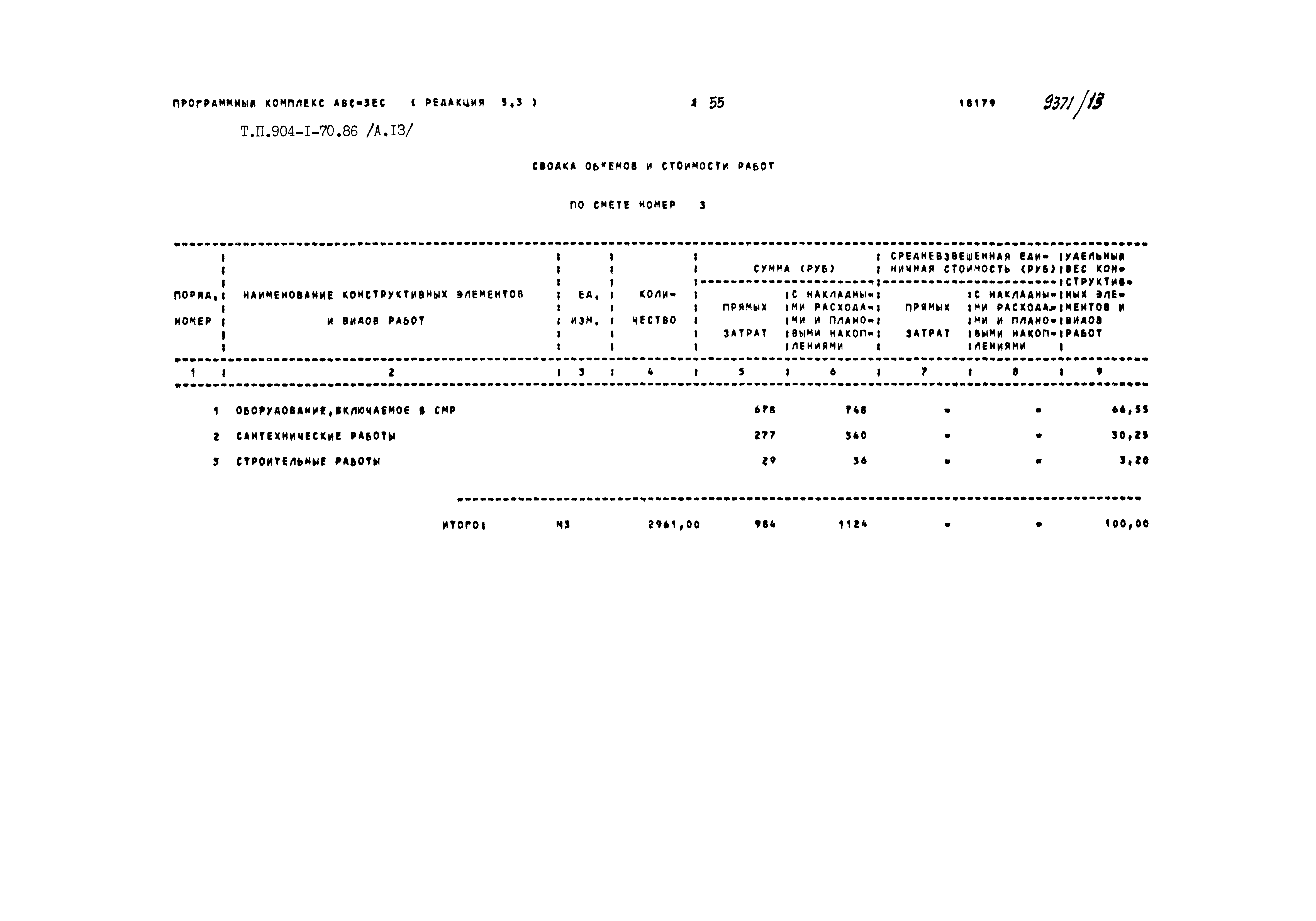 Типовой проект 904-1-70.86