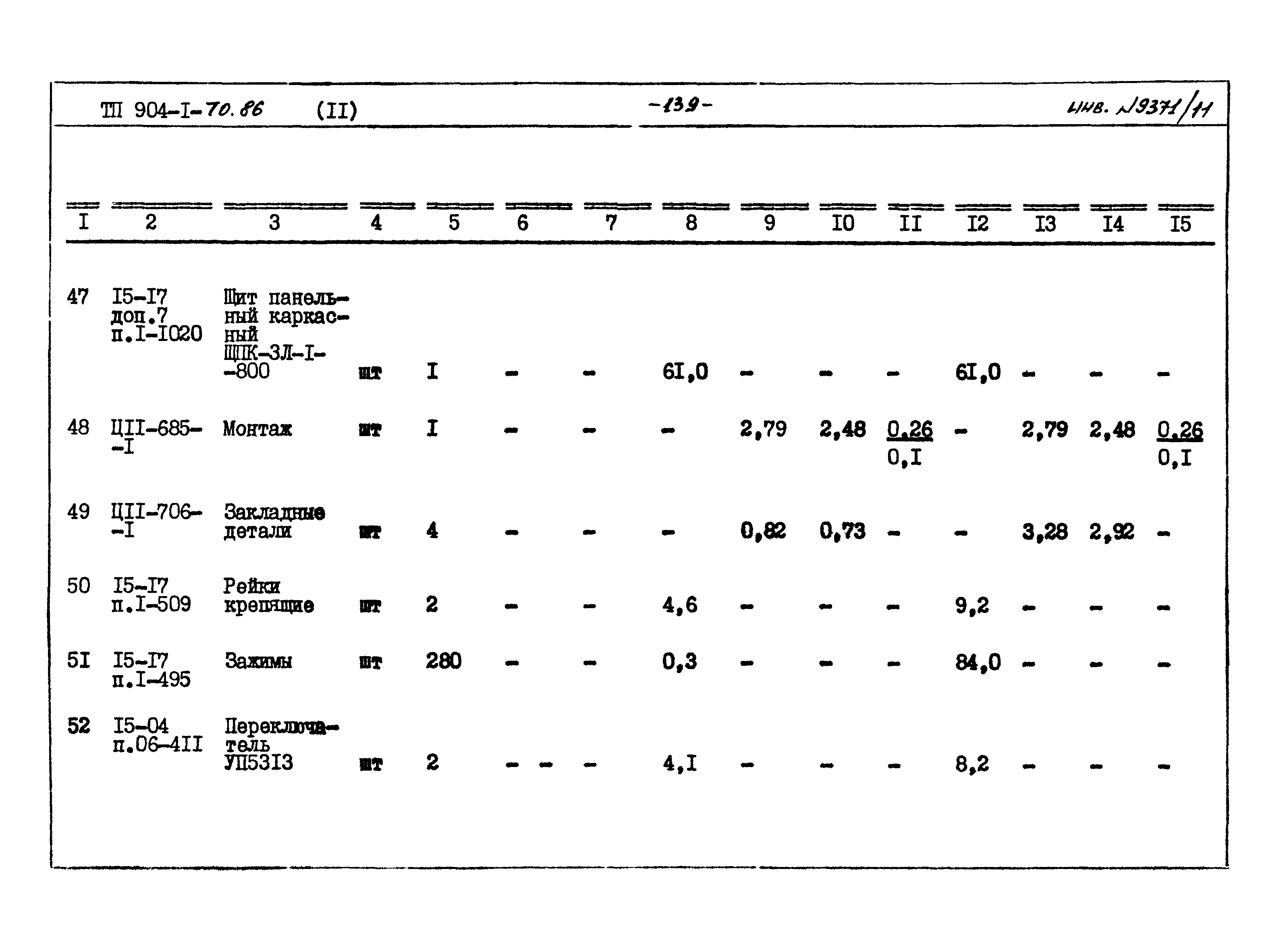 Типовой проект 904-1-70.86