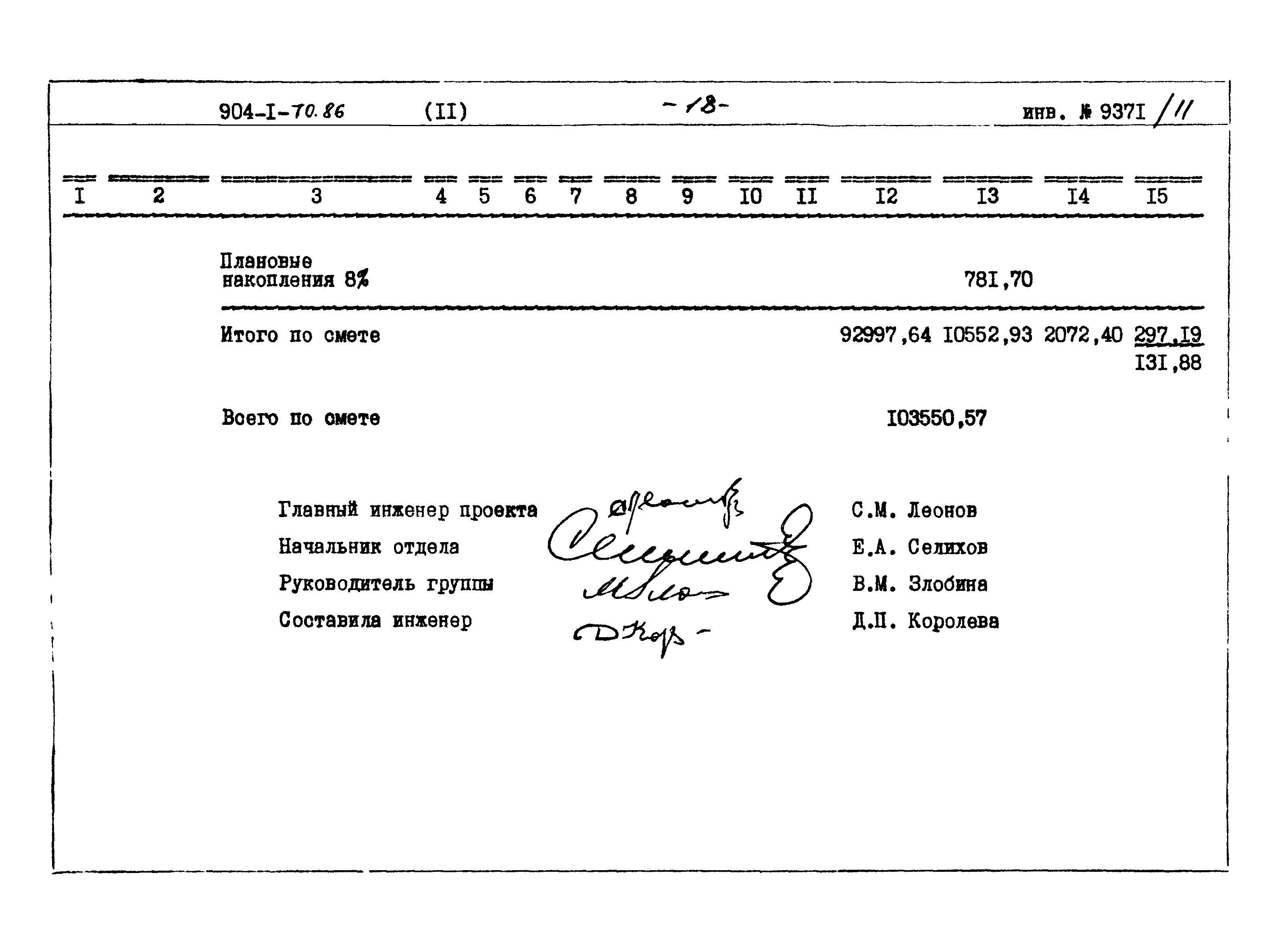 Типовой проект 904-1-70.86