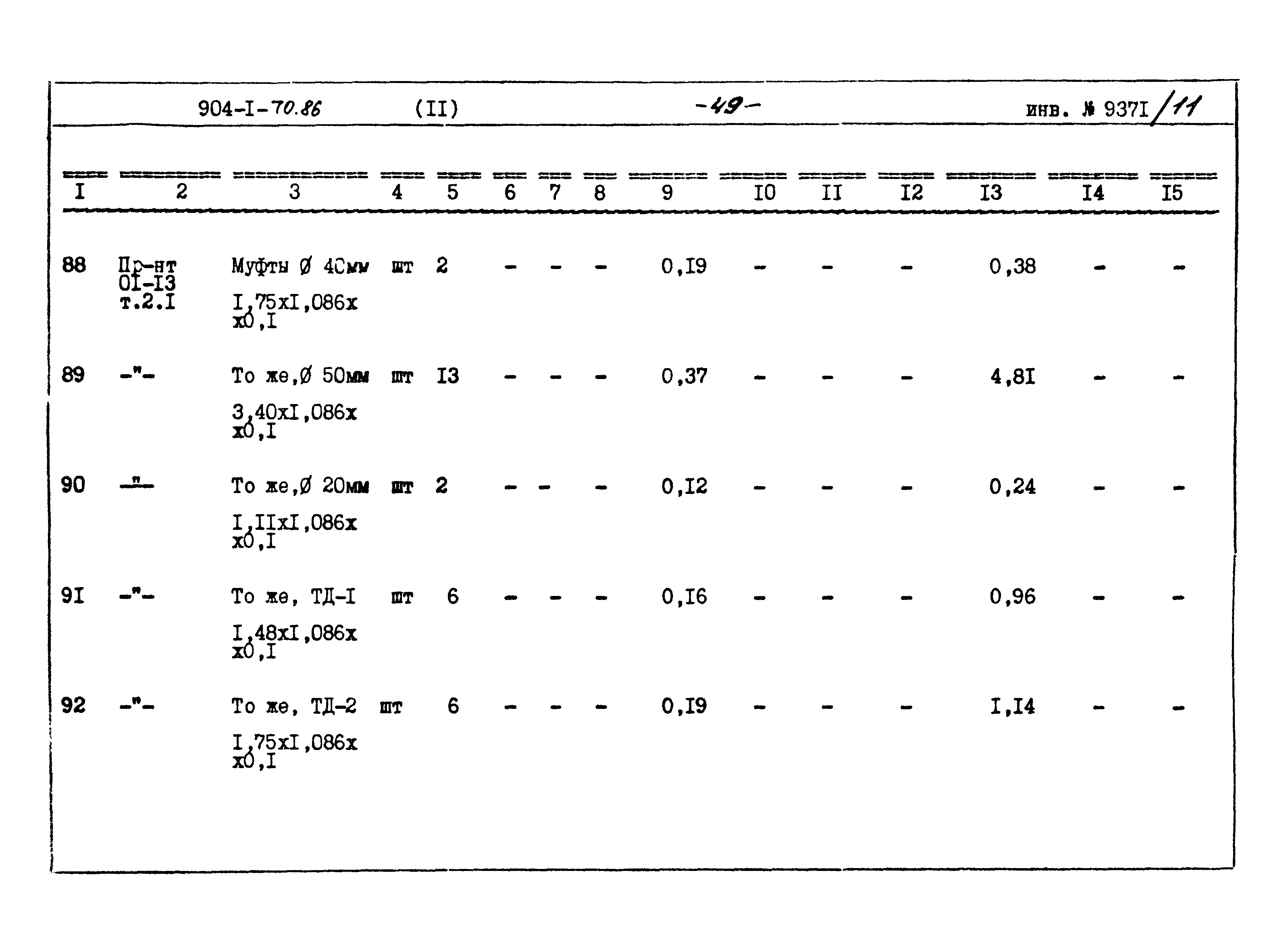 Типовой проект 904-1-70.86