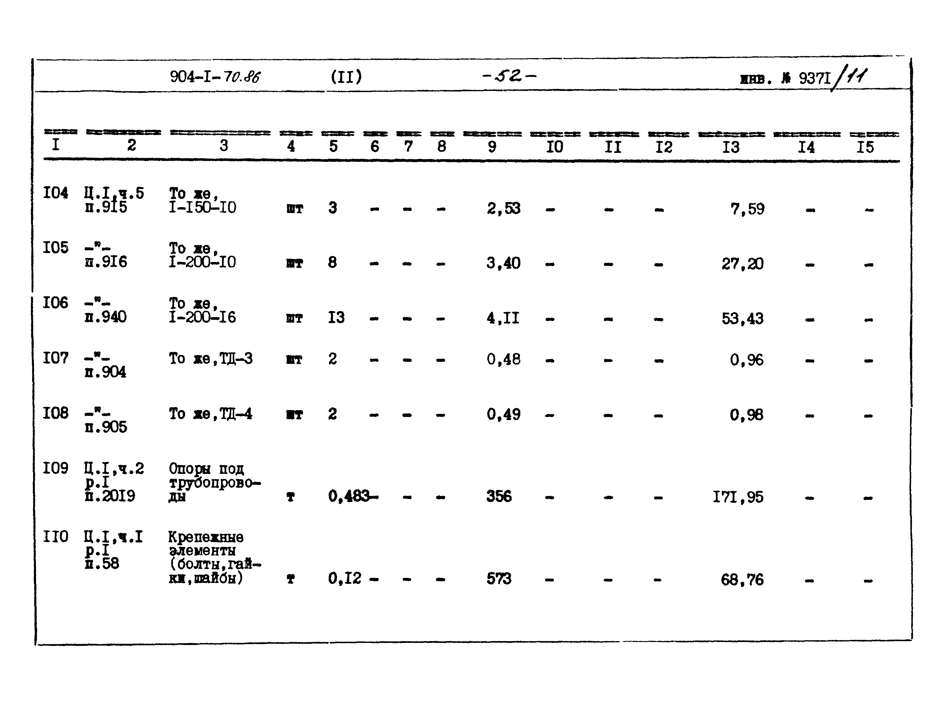 Типовой проект 904-1-70.86