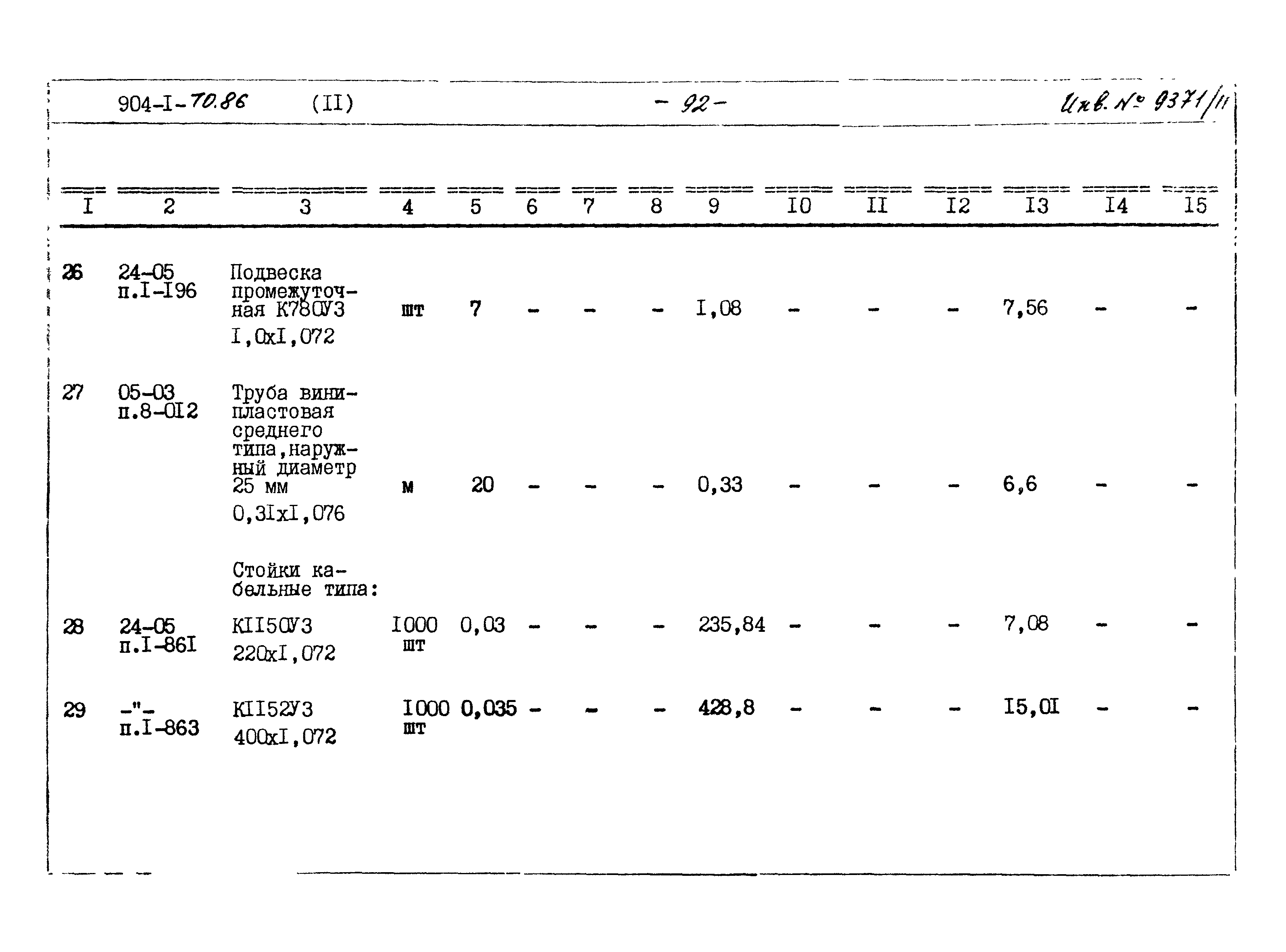 Типовой проект 904-1-70.86