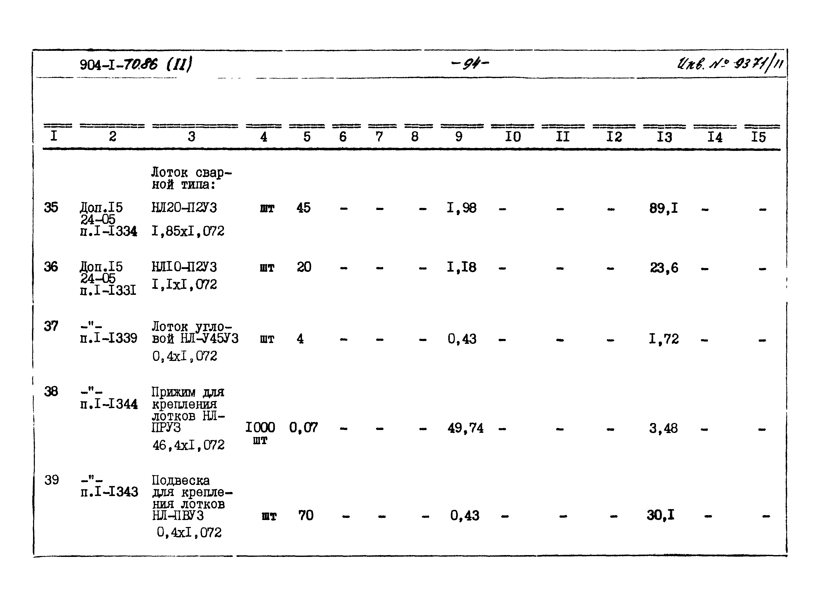 Типовой проект 904-1-70.86