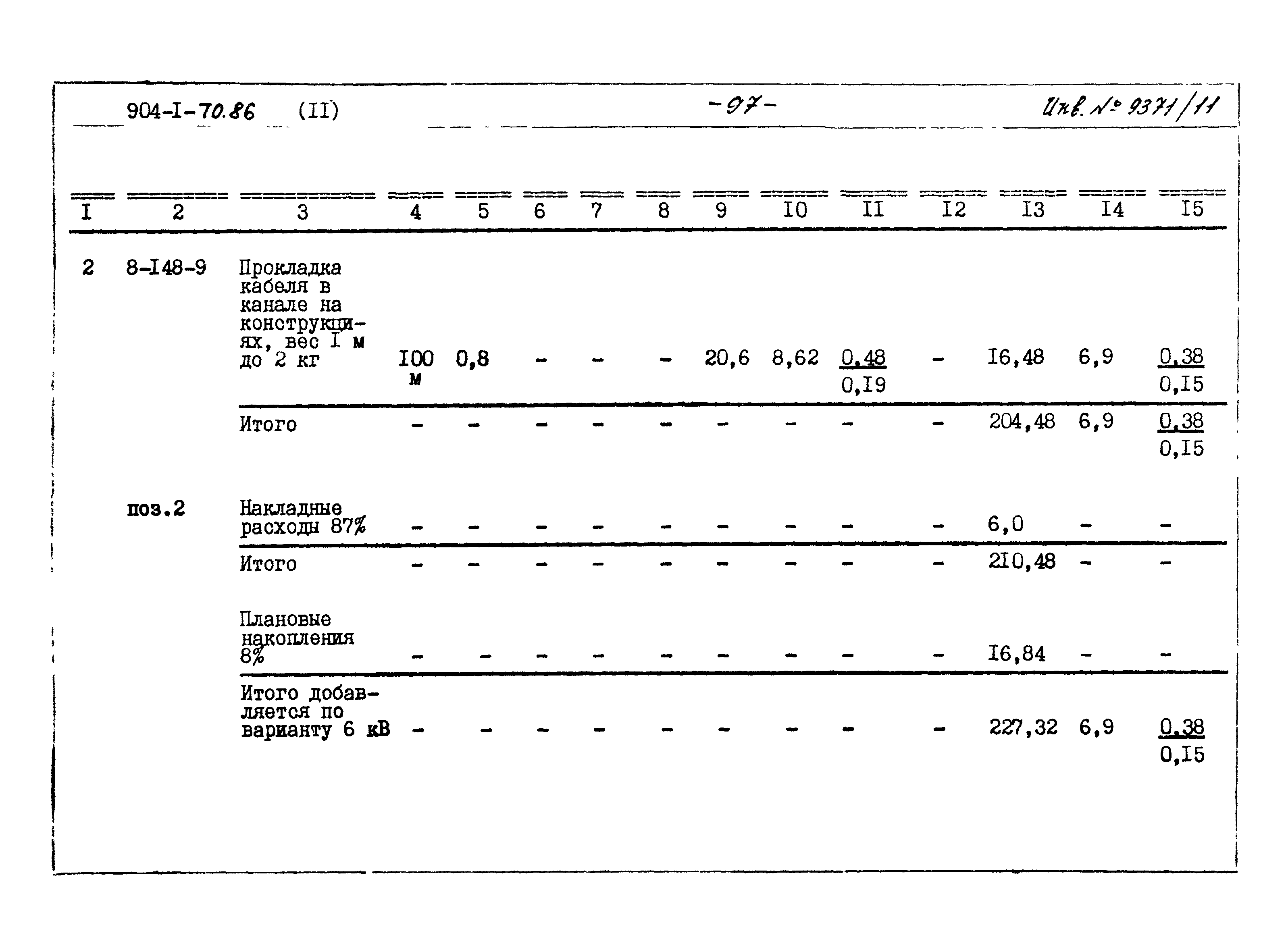 Типовой проект 904-1-70.86