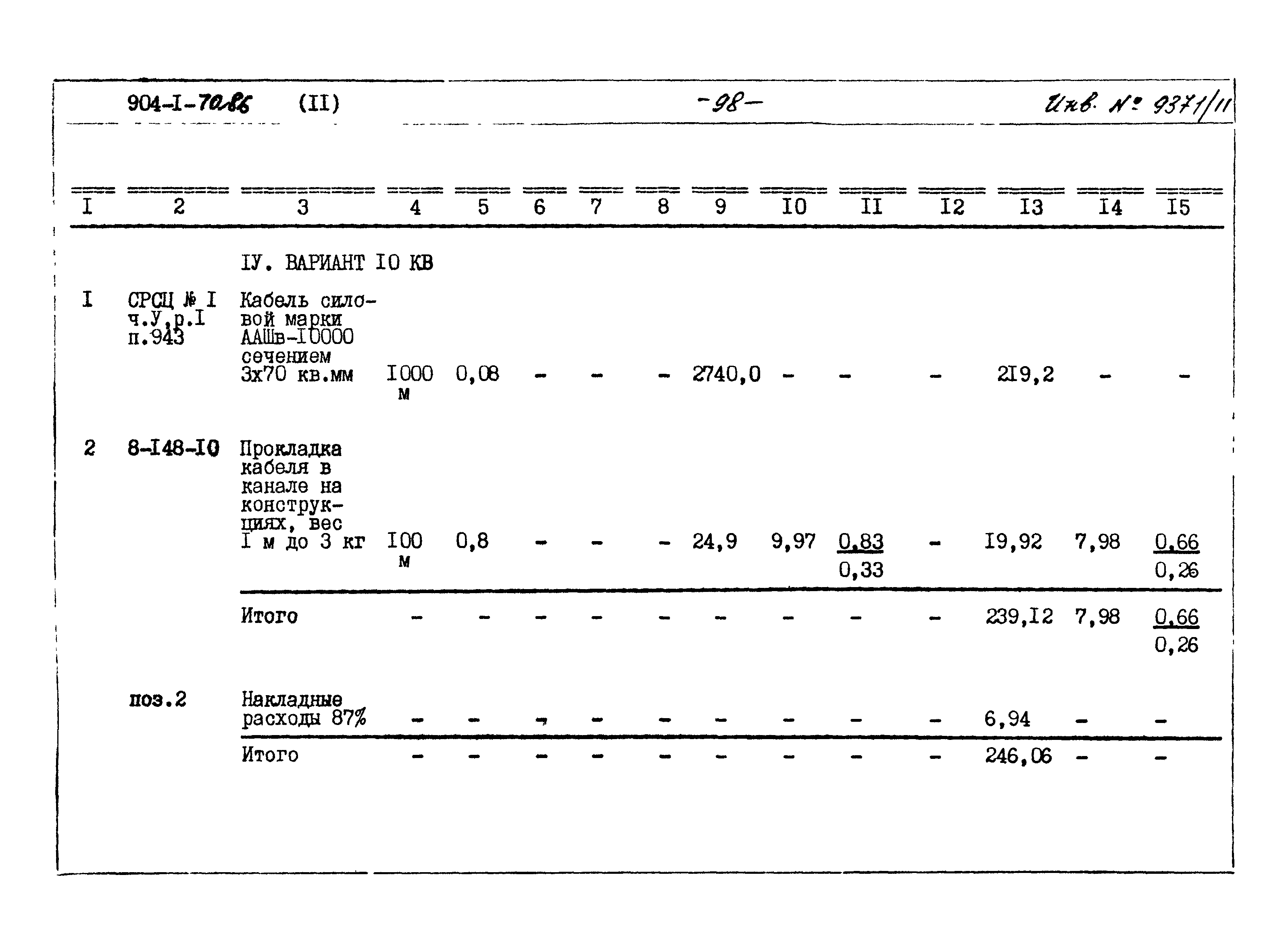 Типовой проект 904-1-70.86