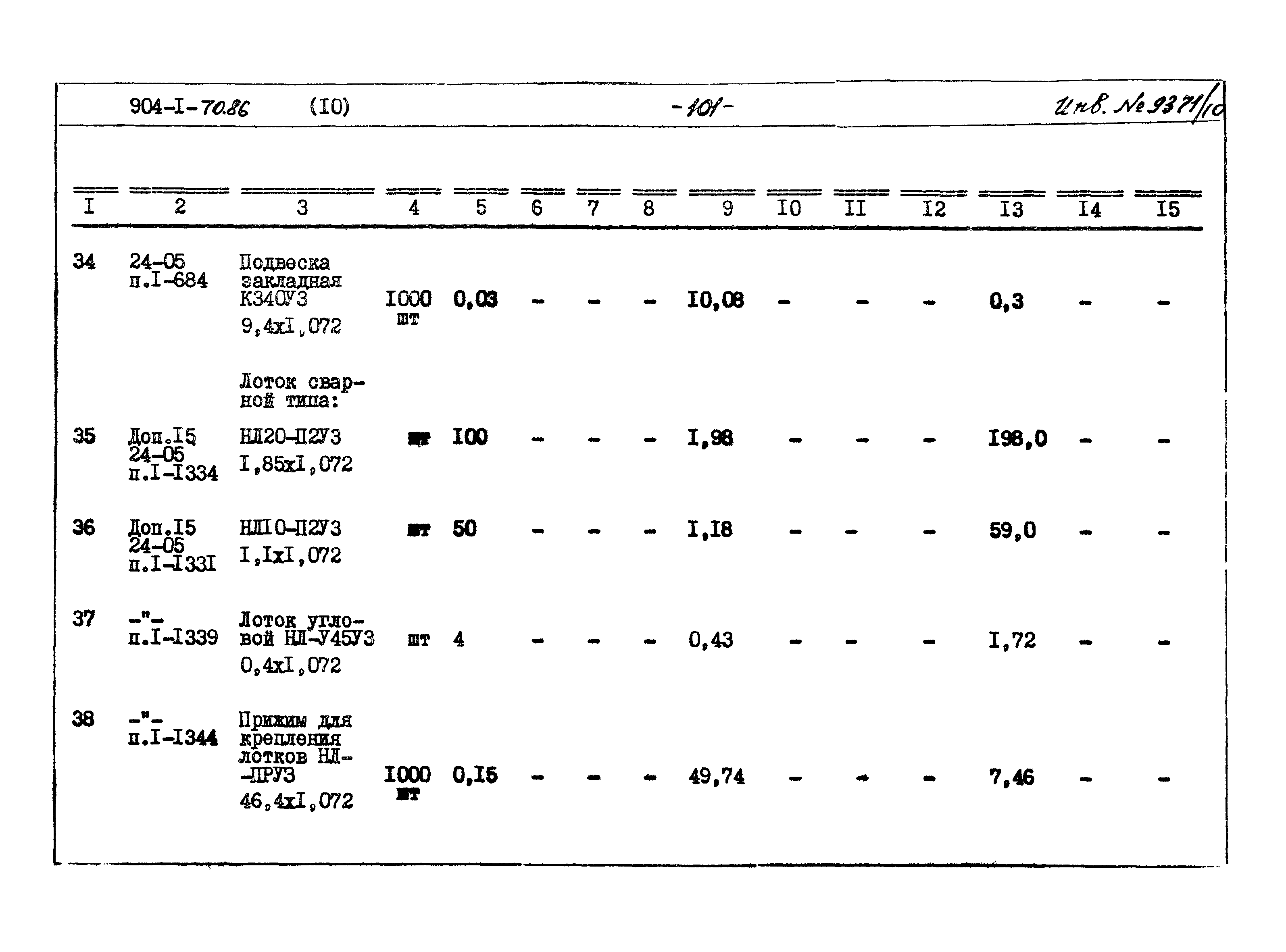 Типовой проект 904-1-70.86