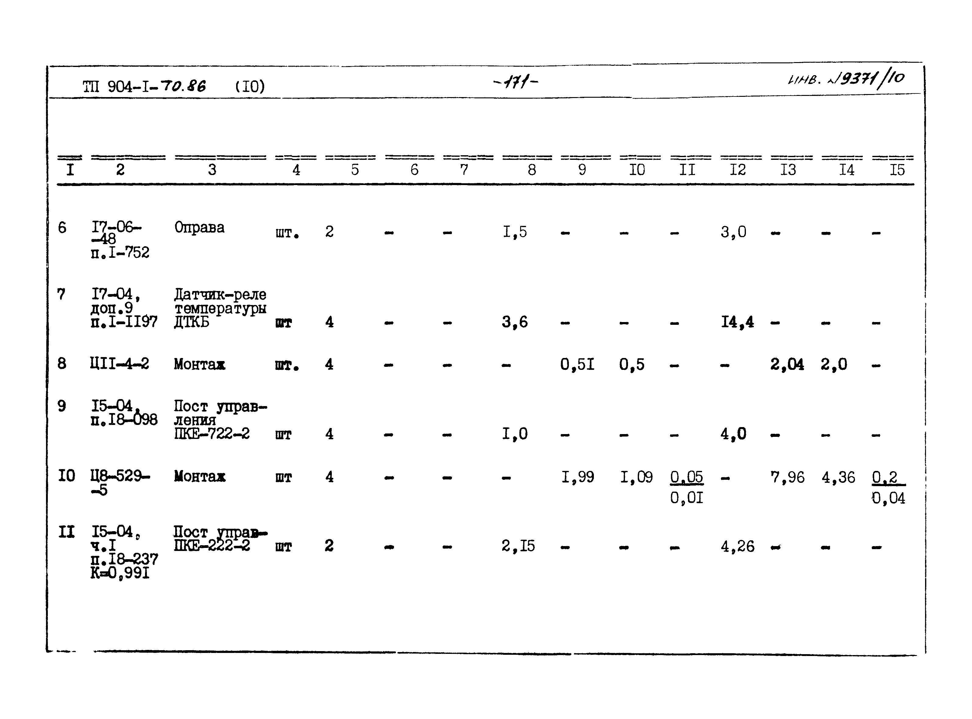 Типовой проект 904-1-70.86