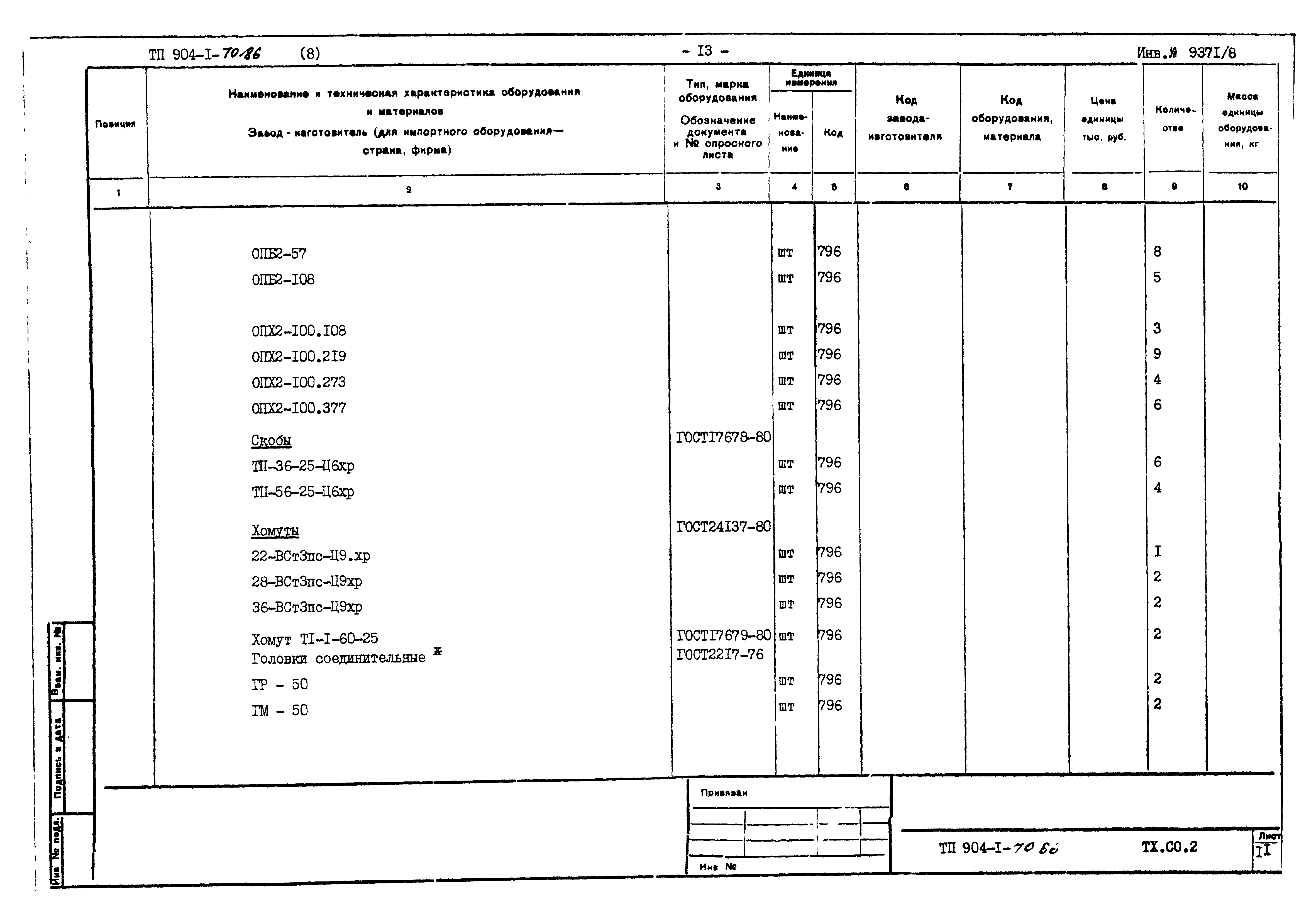 Типовой проект 904-1-70.86