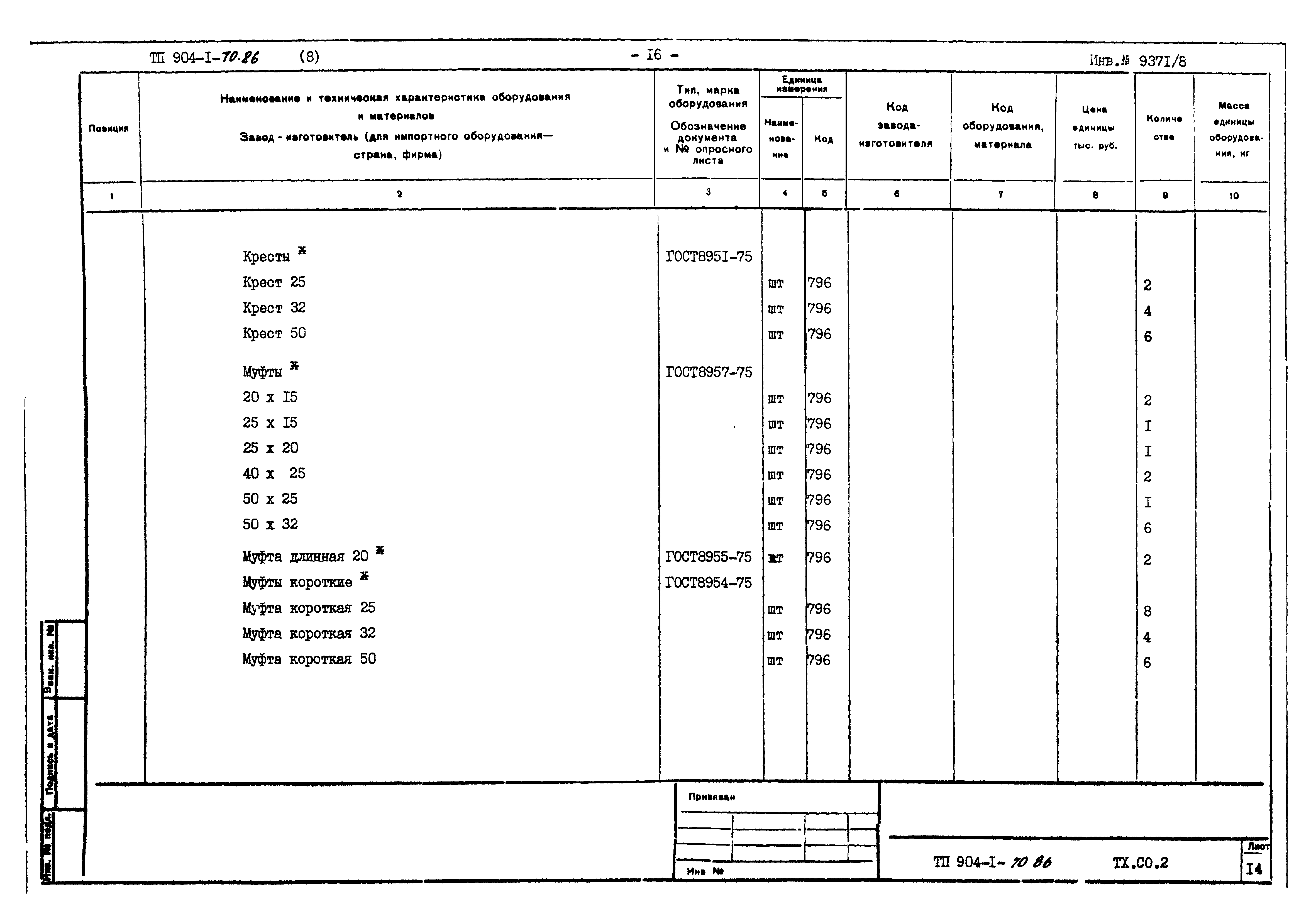 Типовой проект 904-1-70.86