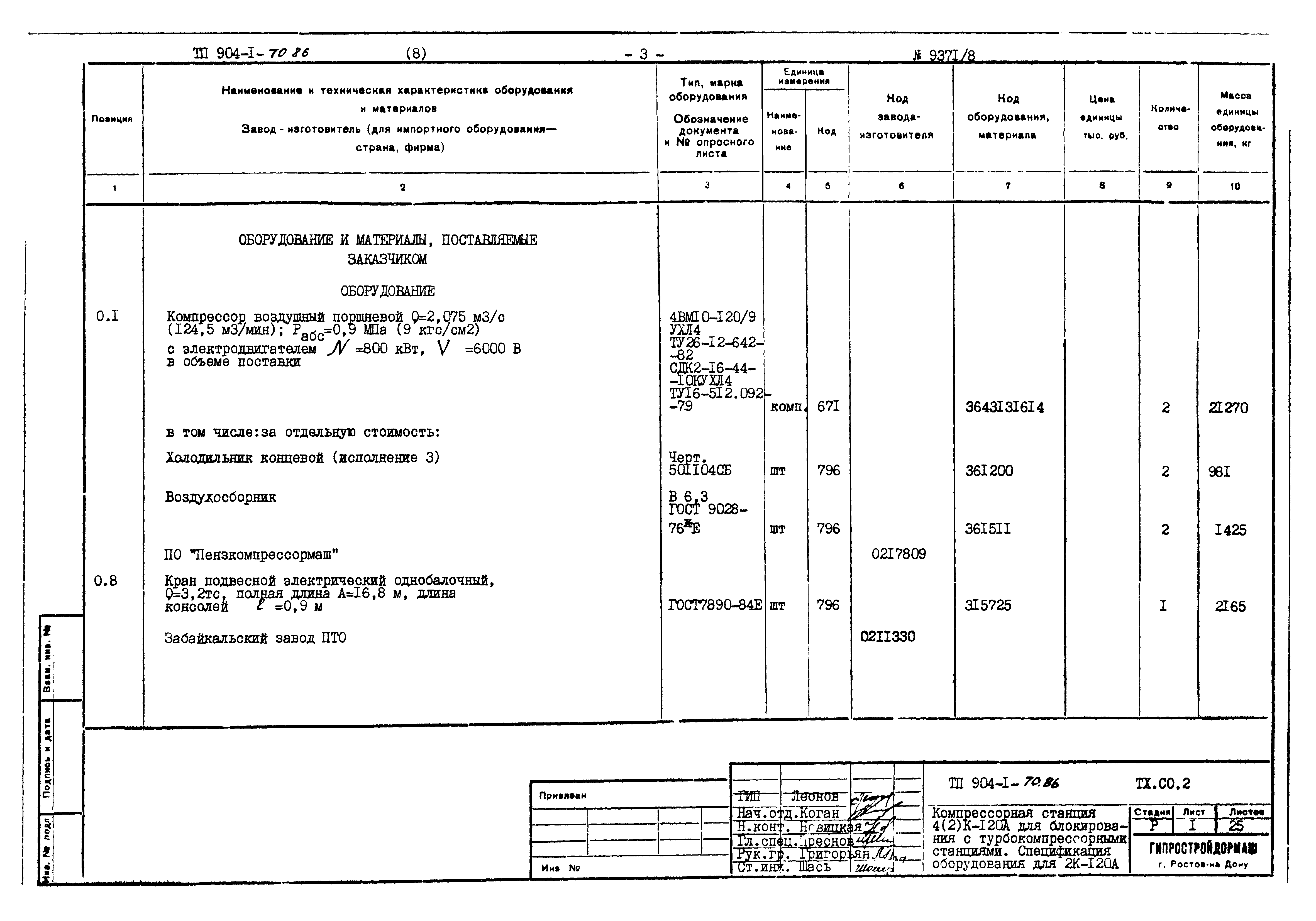 Типовой проект 904-1-70.86