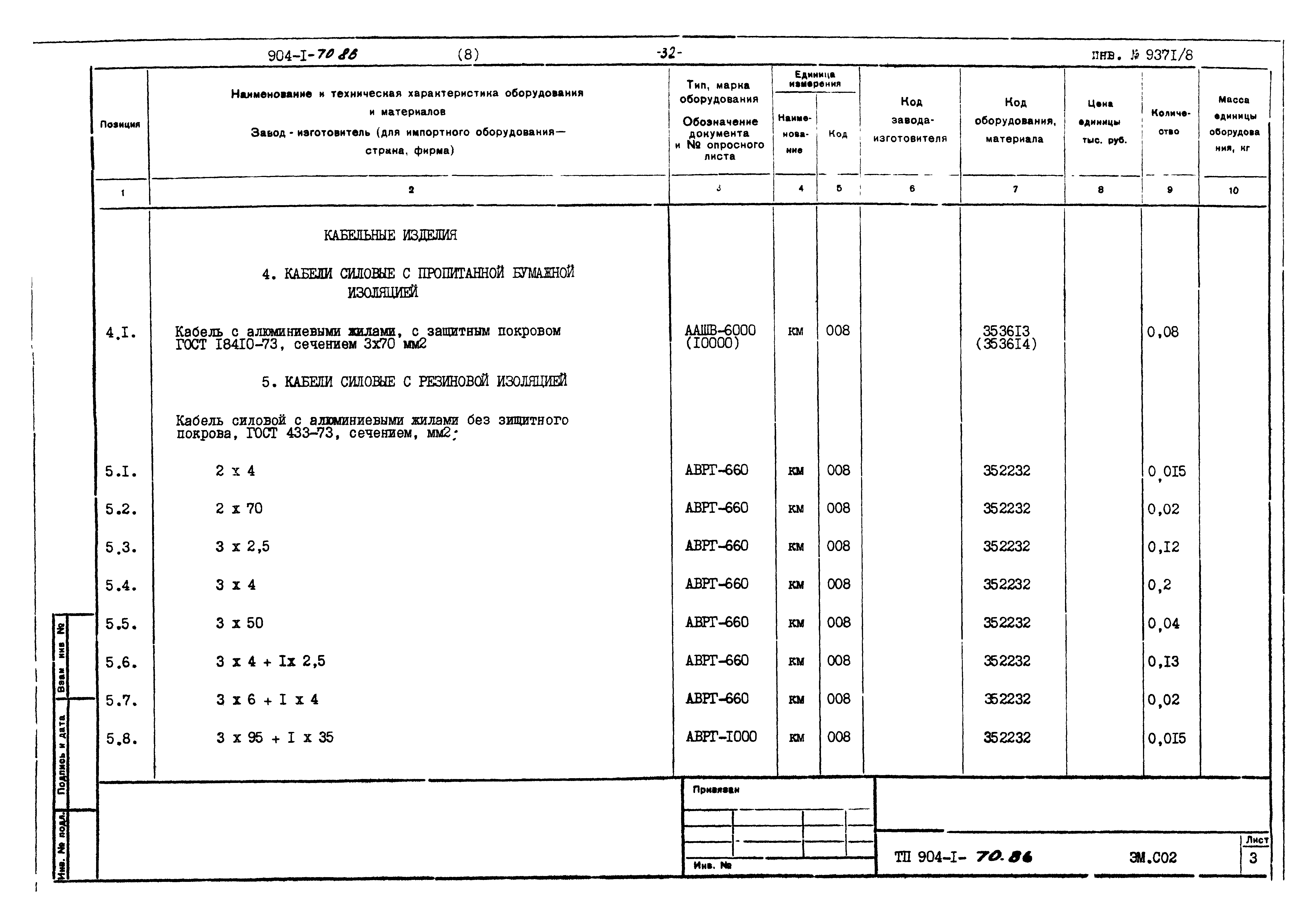 Типовой проект 904-1-70.86