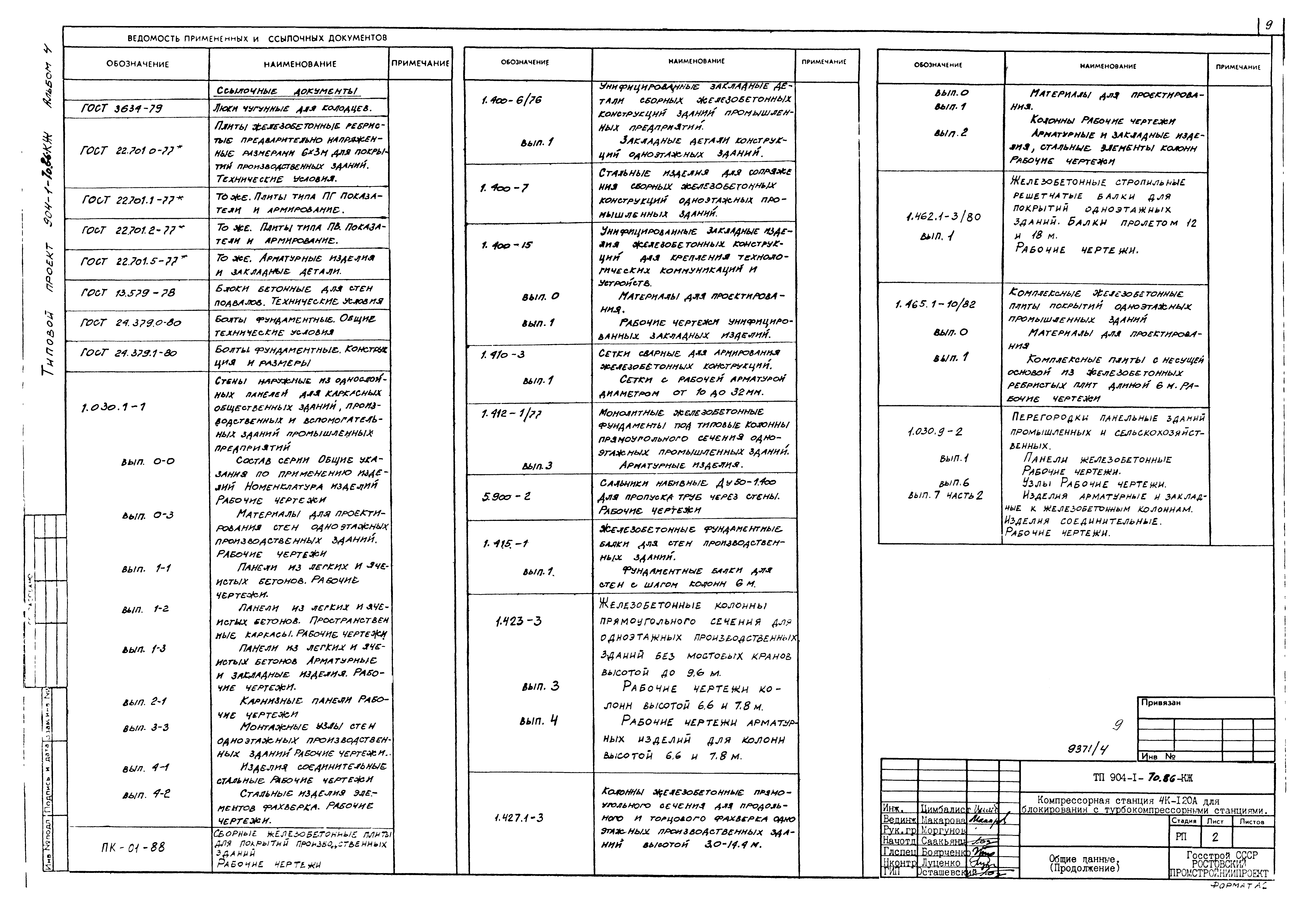 Типовой проект 904-1-70.86