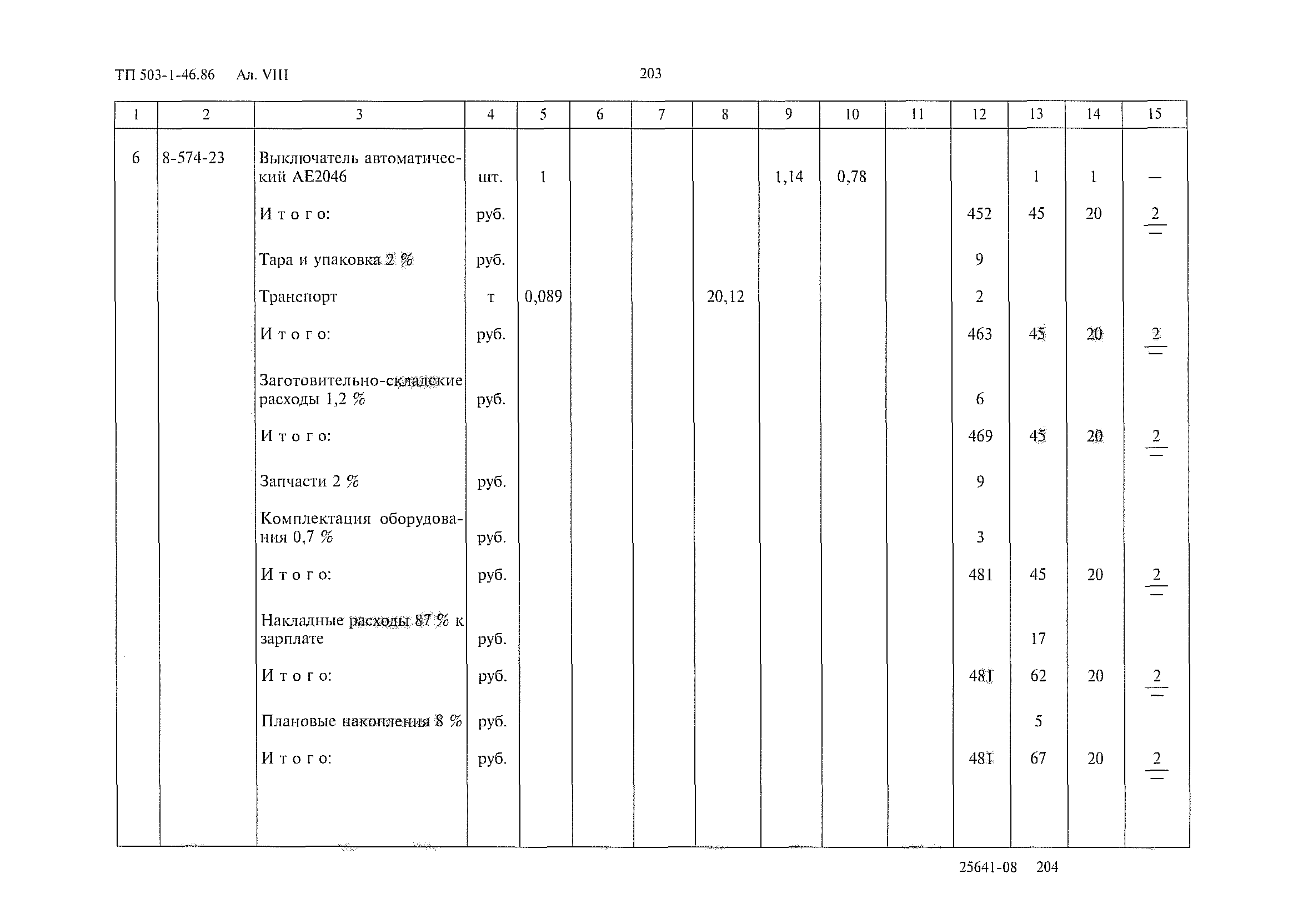 Типовой проект 503-1-46.86