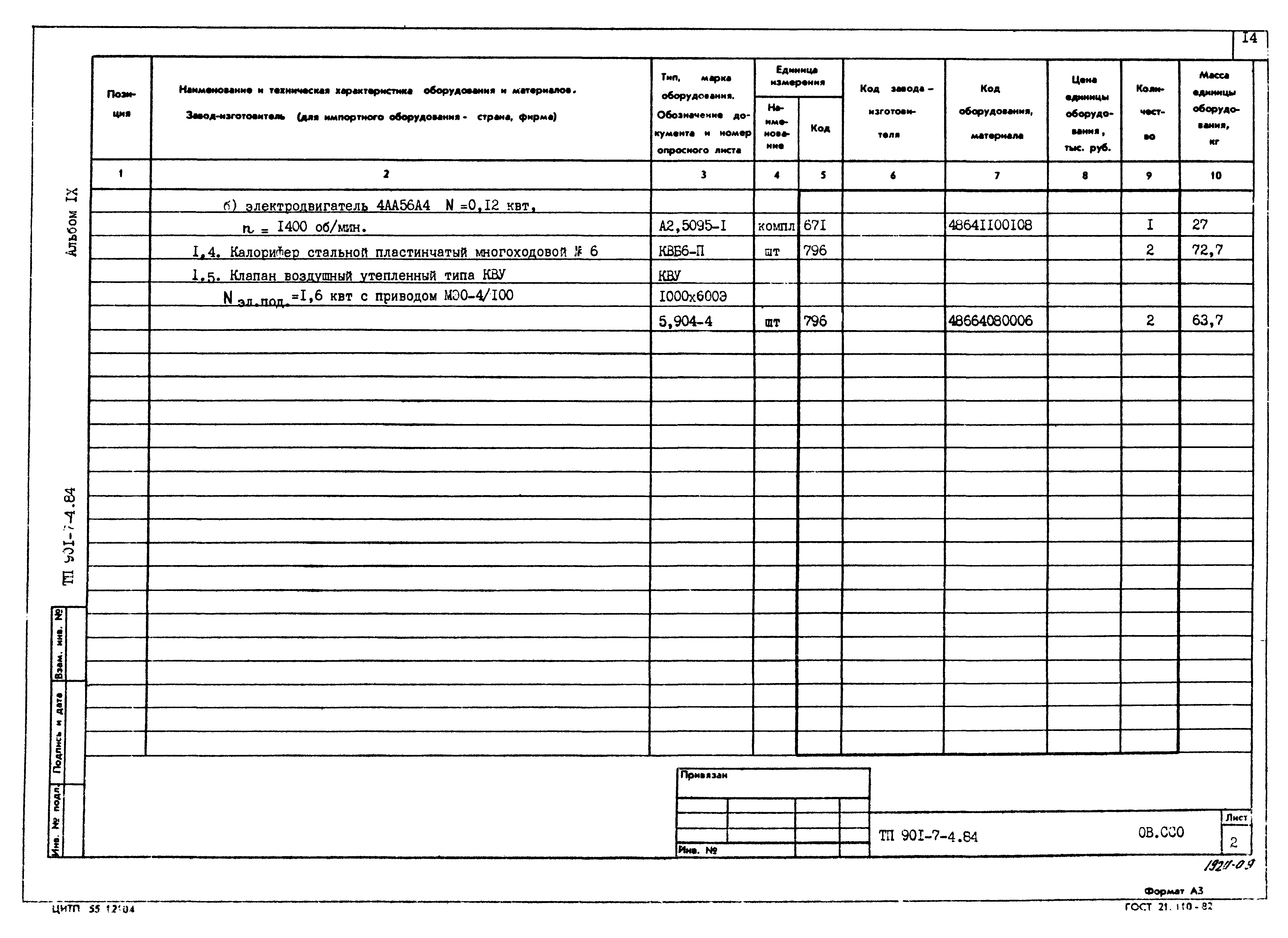 Типовой проект 901-7-4.84
