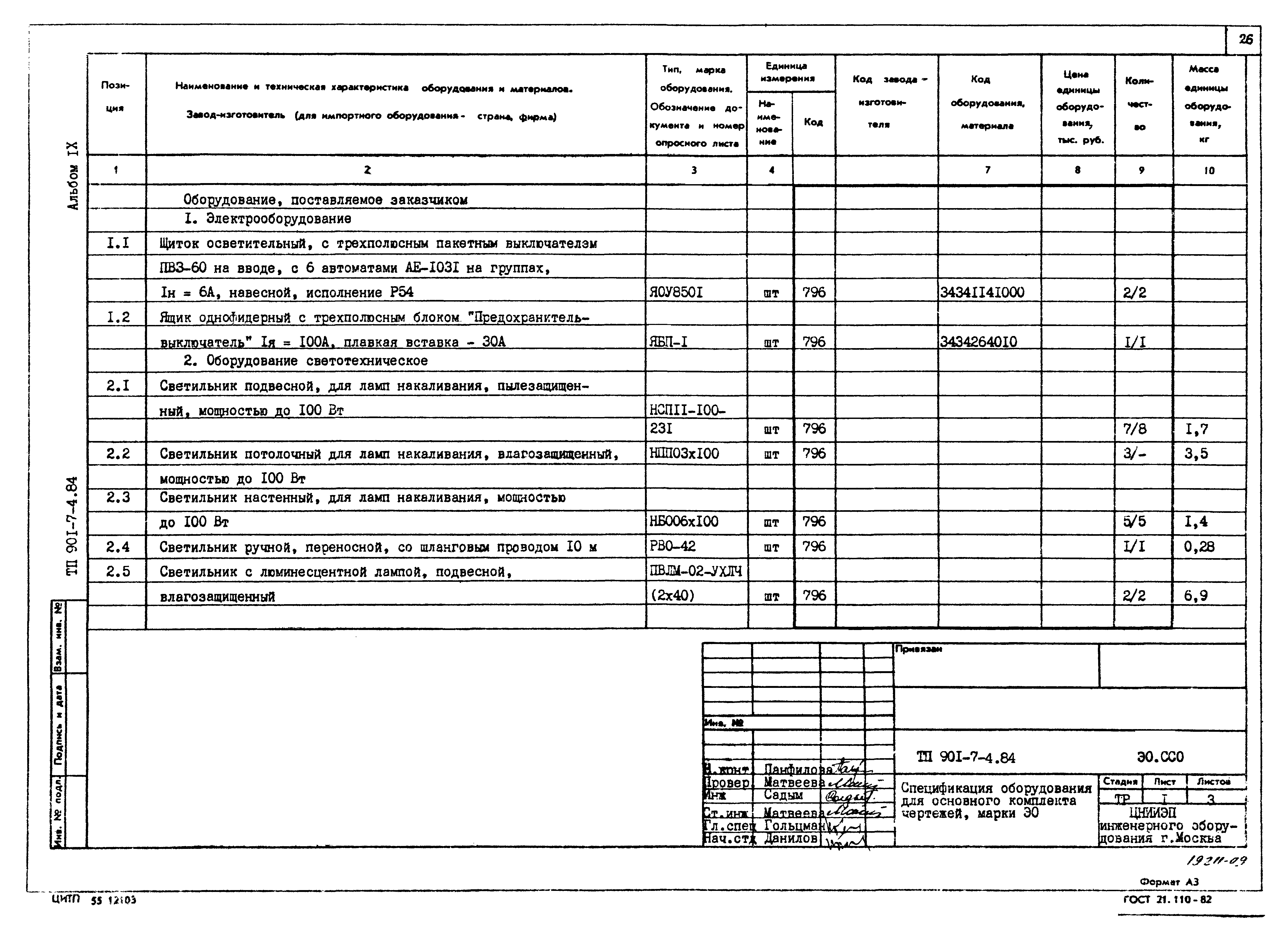 Типовой проект 901-7-4.84