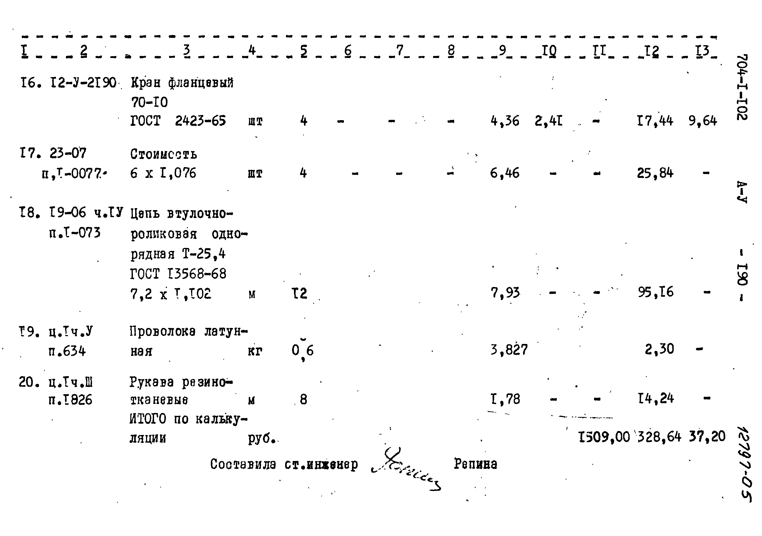 Типовой проект 704-1-102