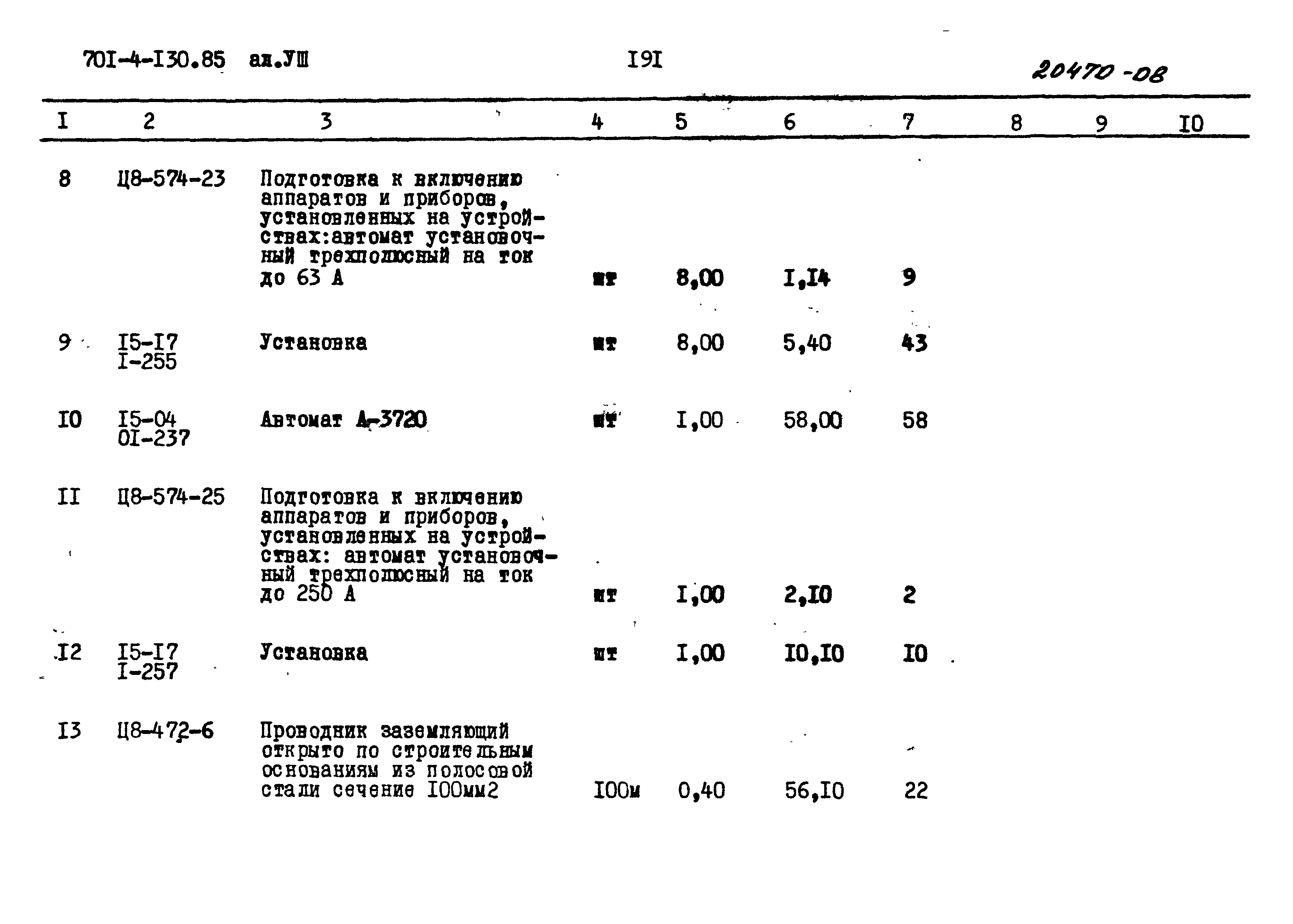 Типовой проект 701-4-130.85