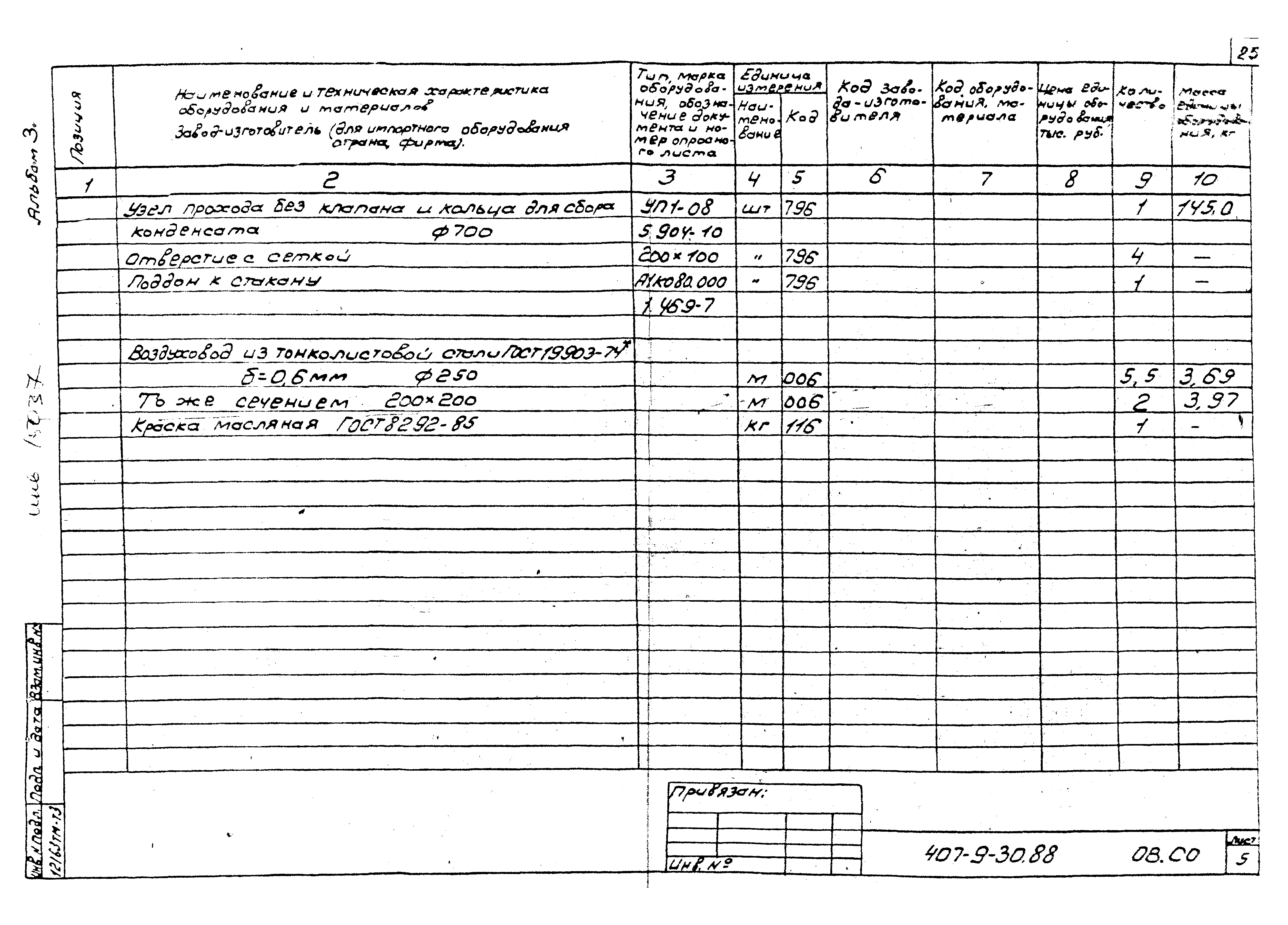 Типовой проект 407-9-30.88