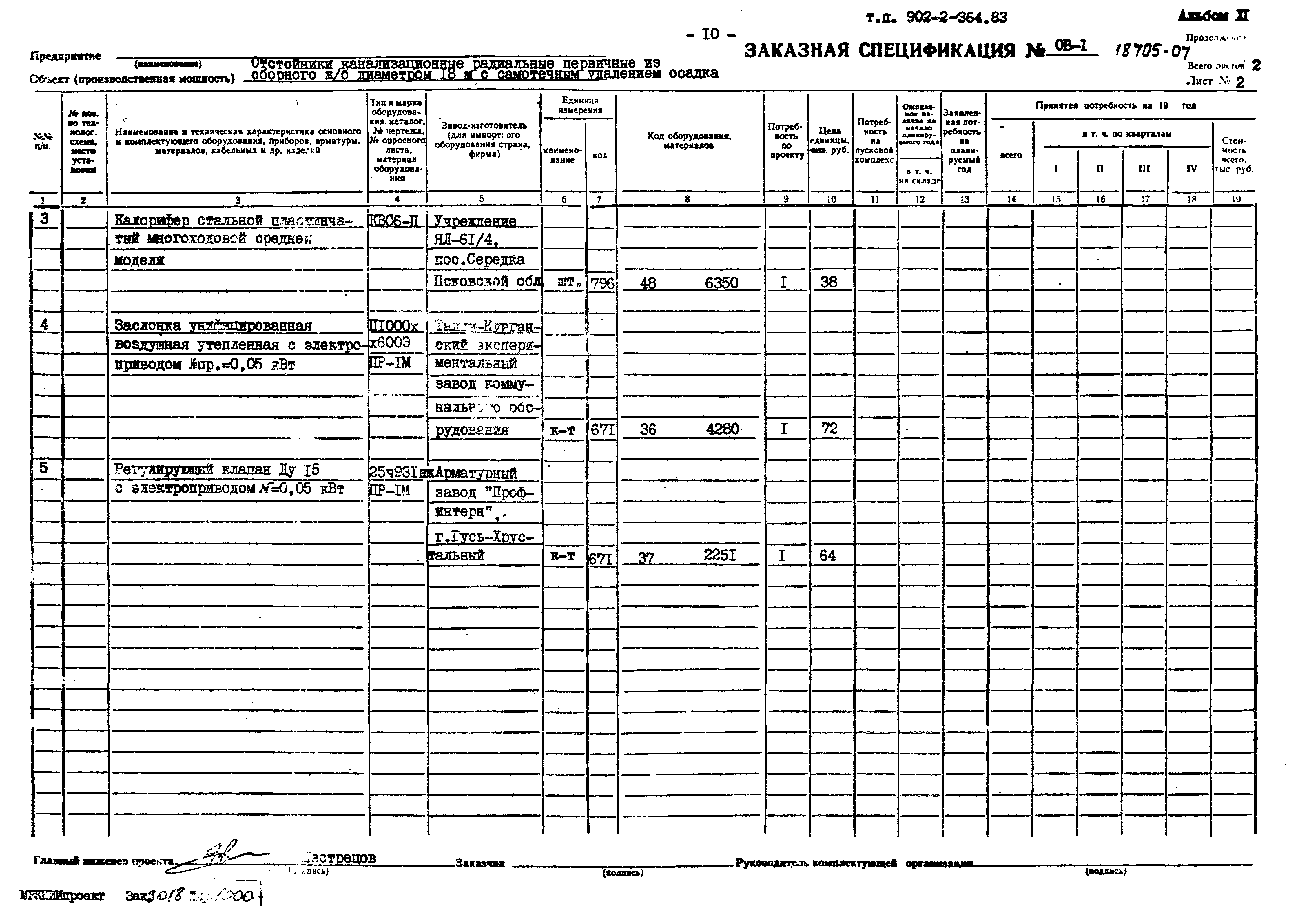 Типовой проект 902-2-364.83
