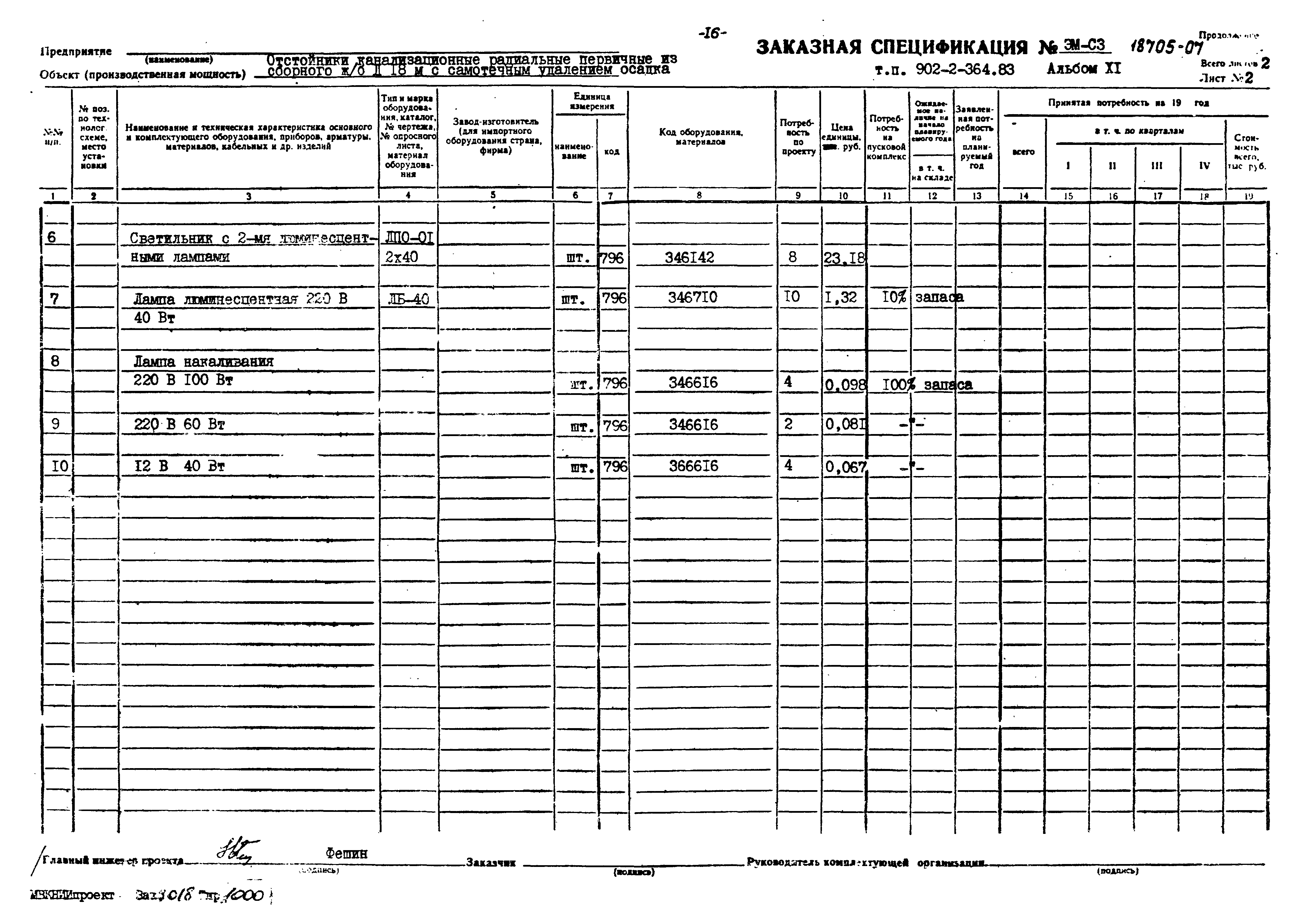 Типовой проект 902-2-364.83