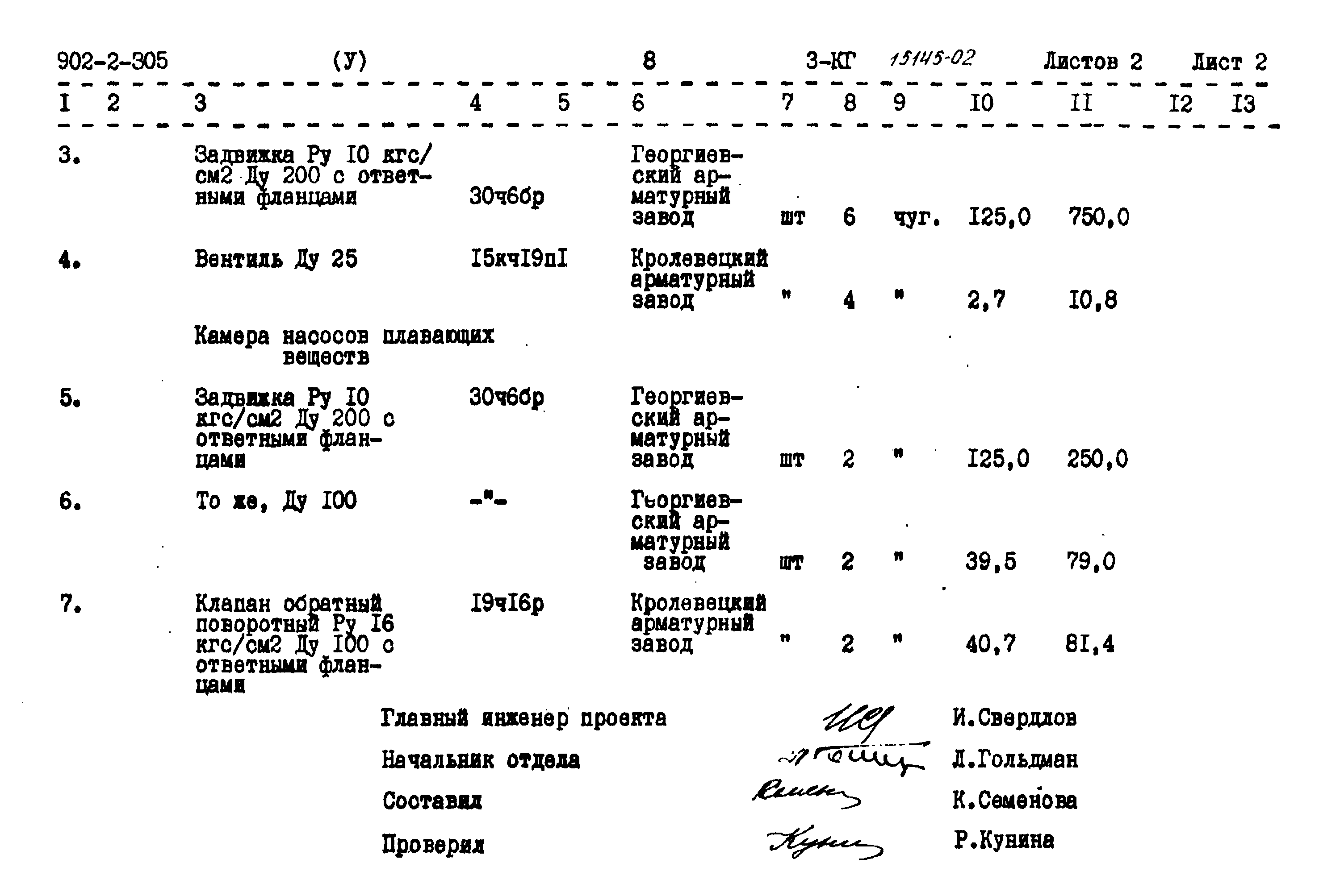 Типовой проект 902-2-305