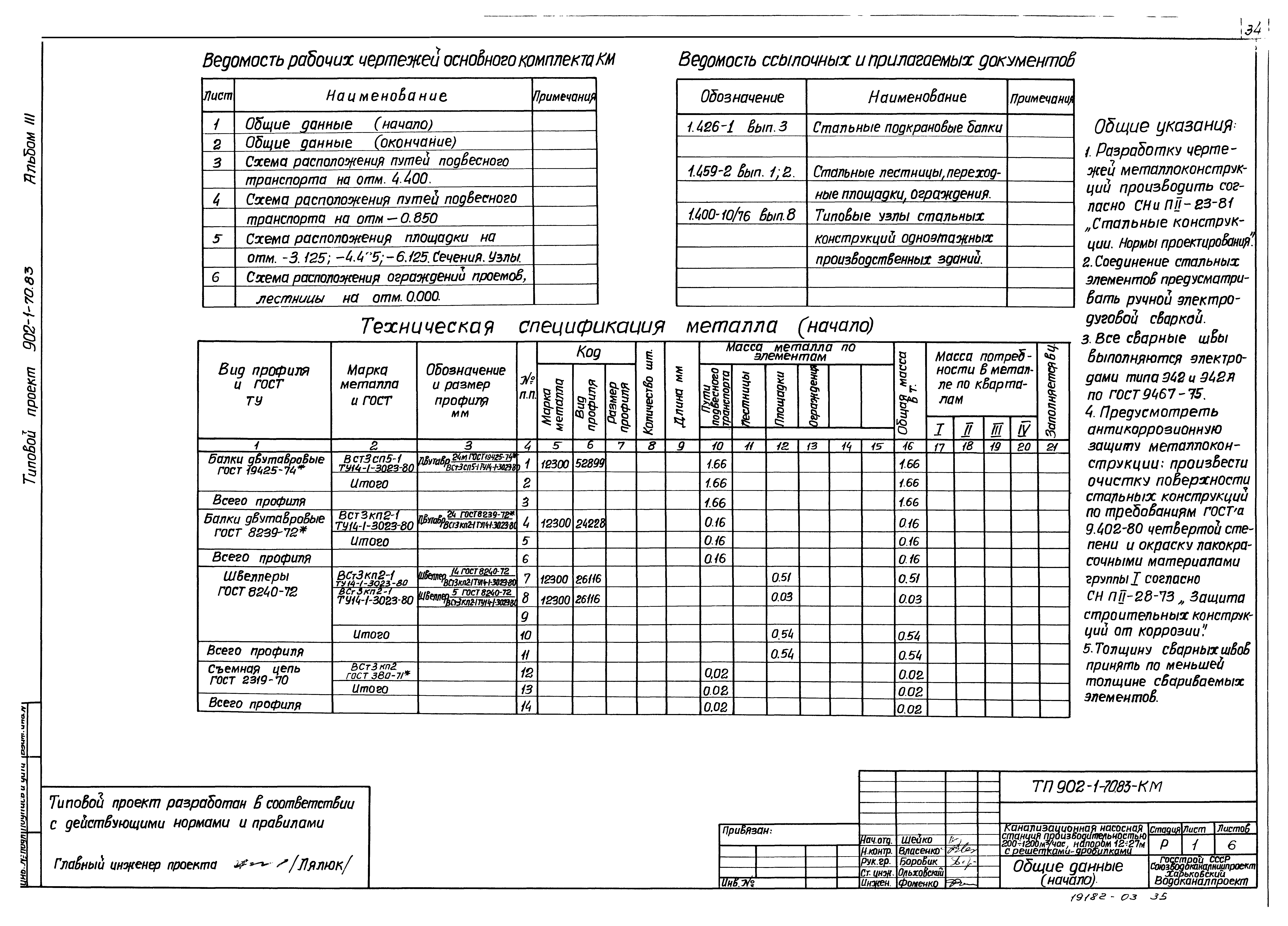 Типовой проект 902-1-70.83