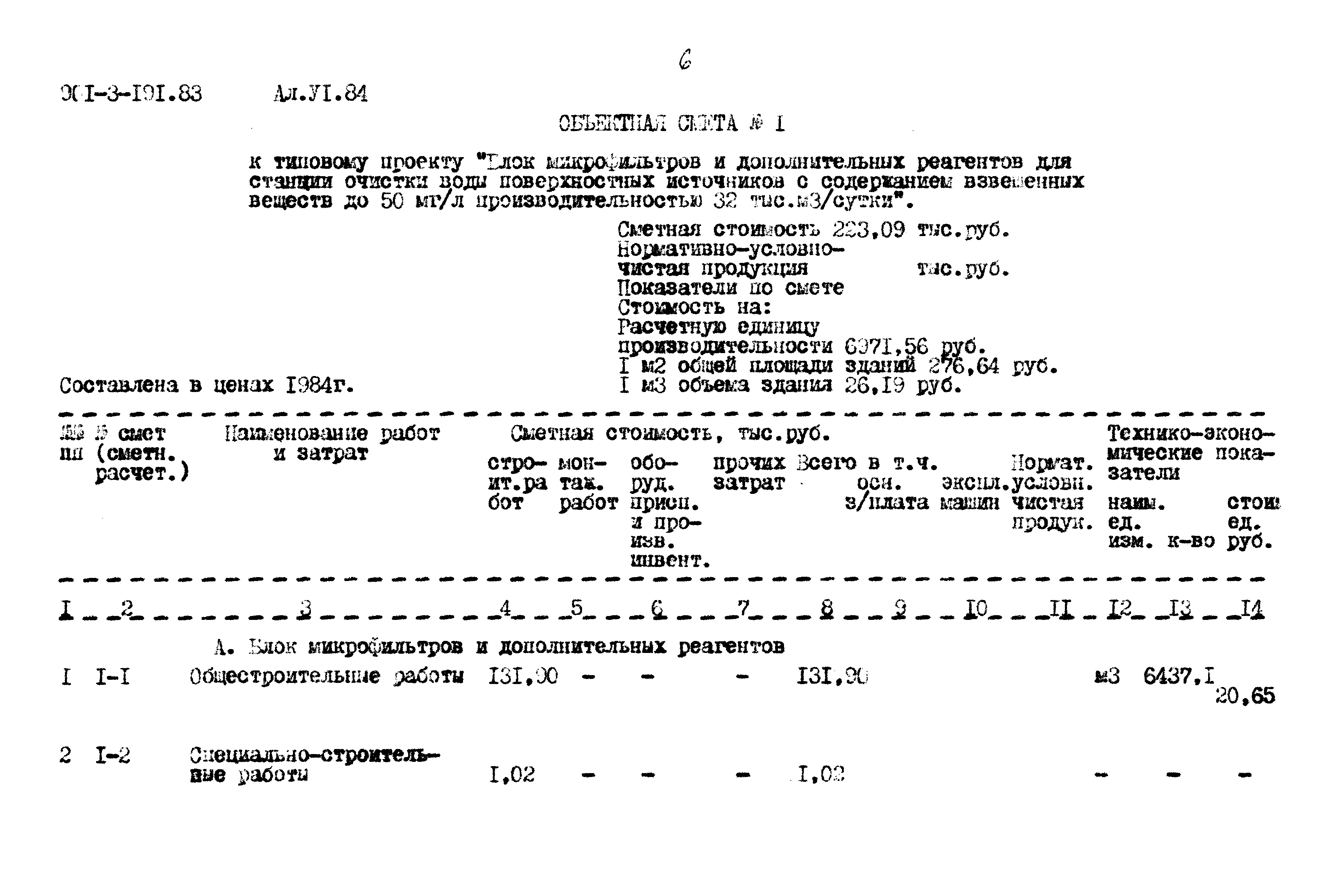 Типовой проект 901-3-191.83