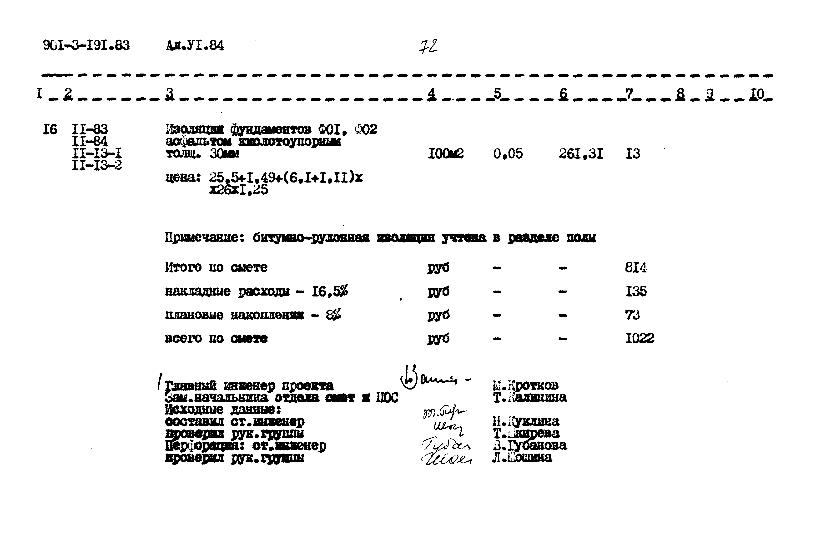 Типовой проект 901-3-191.83