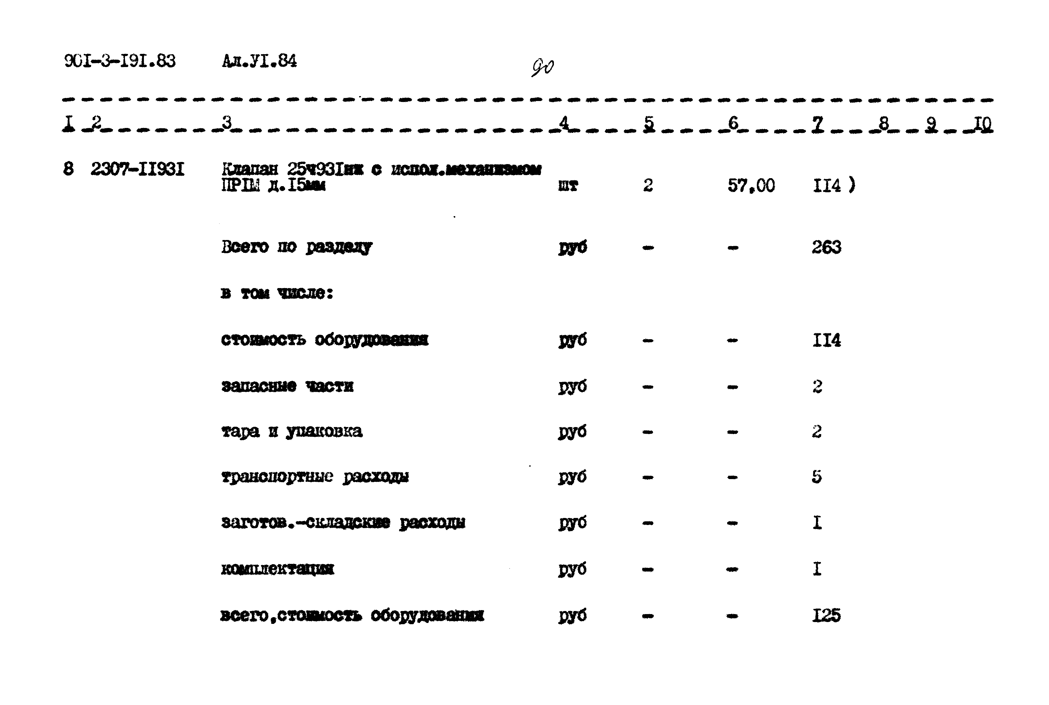 Типовой проект 901-3-191.83