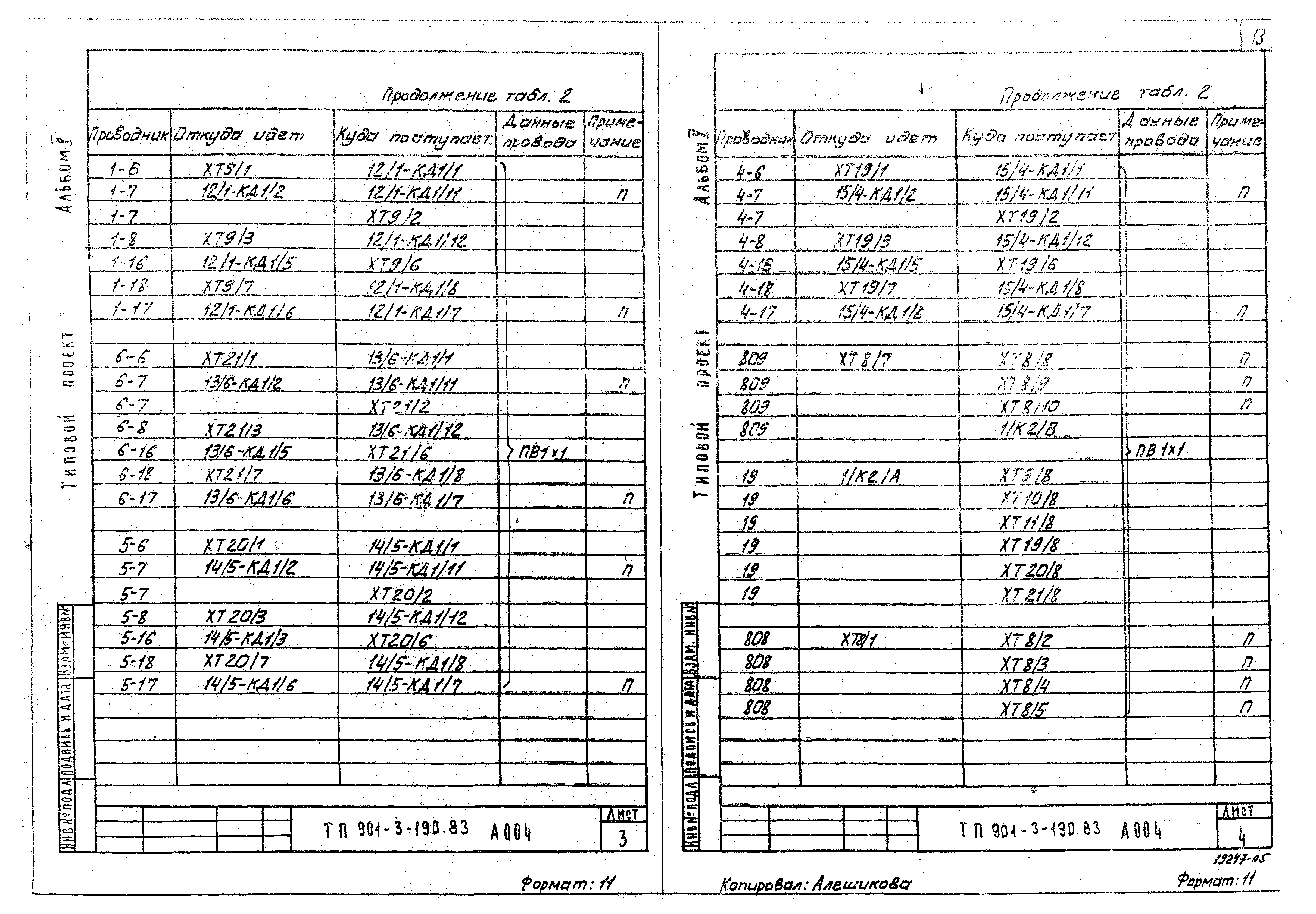 Типовой проект 901-3-190.83