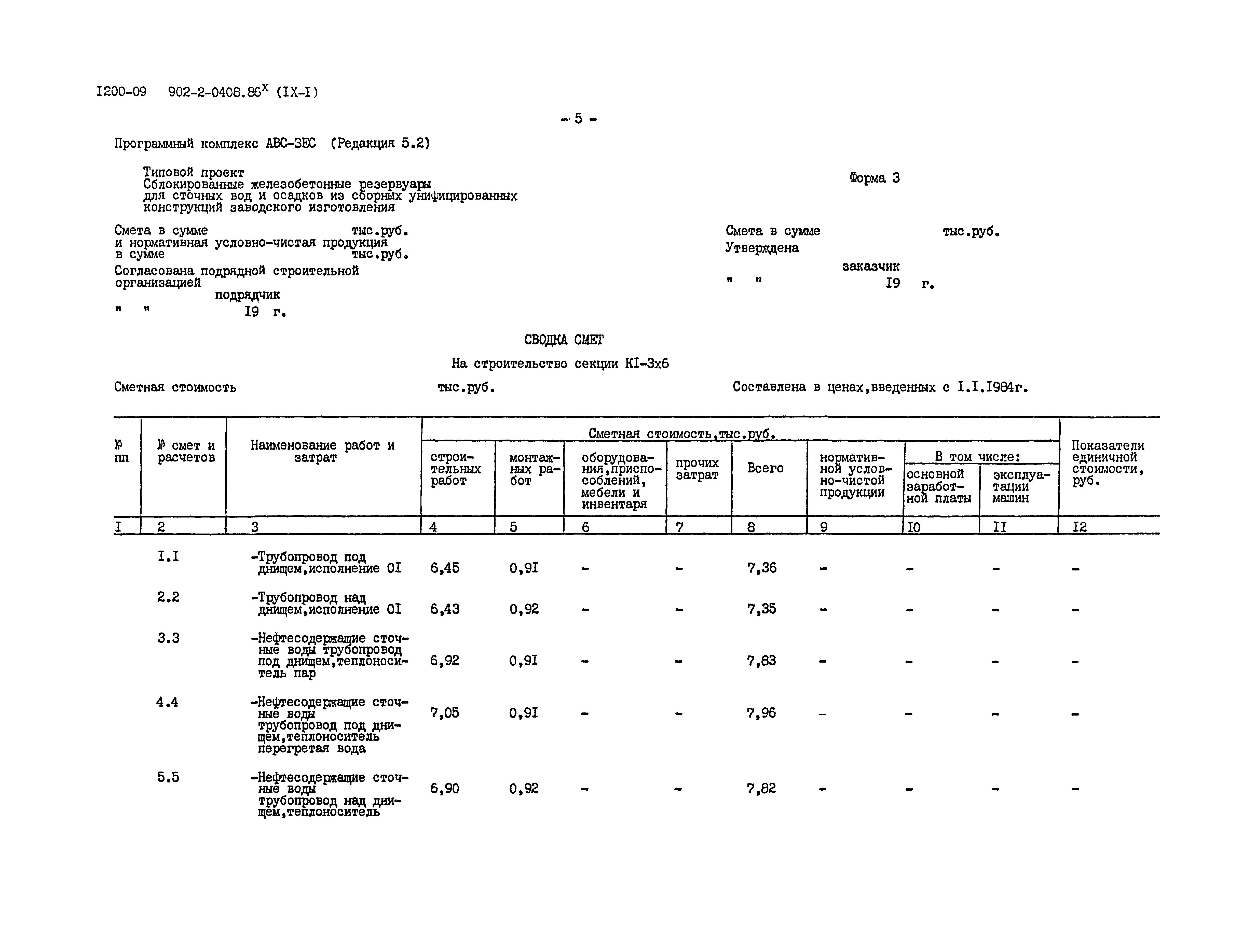Типовые проектные решения 902-2-0408.86