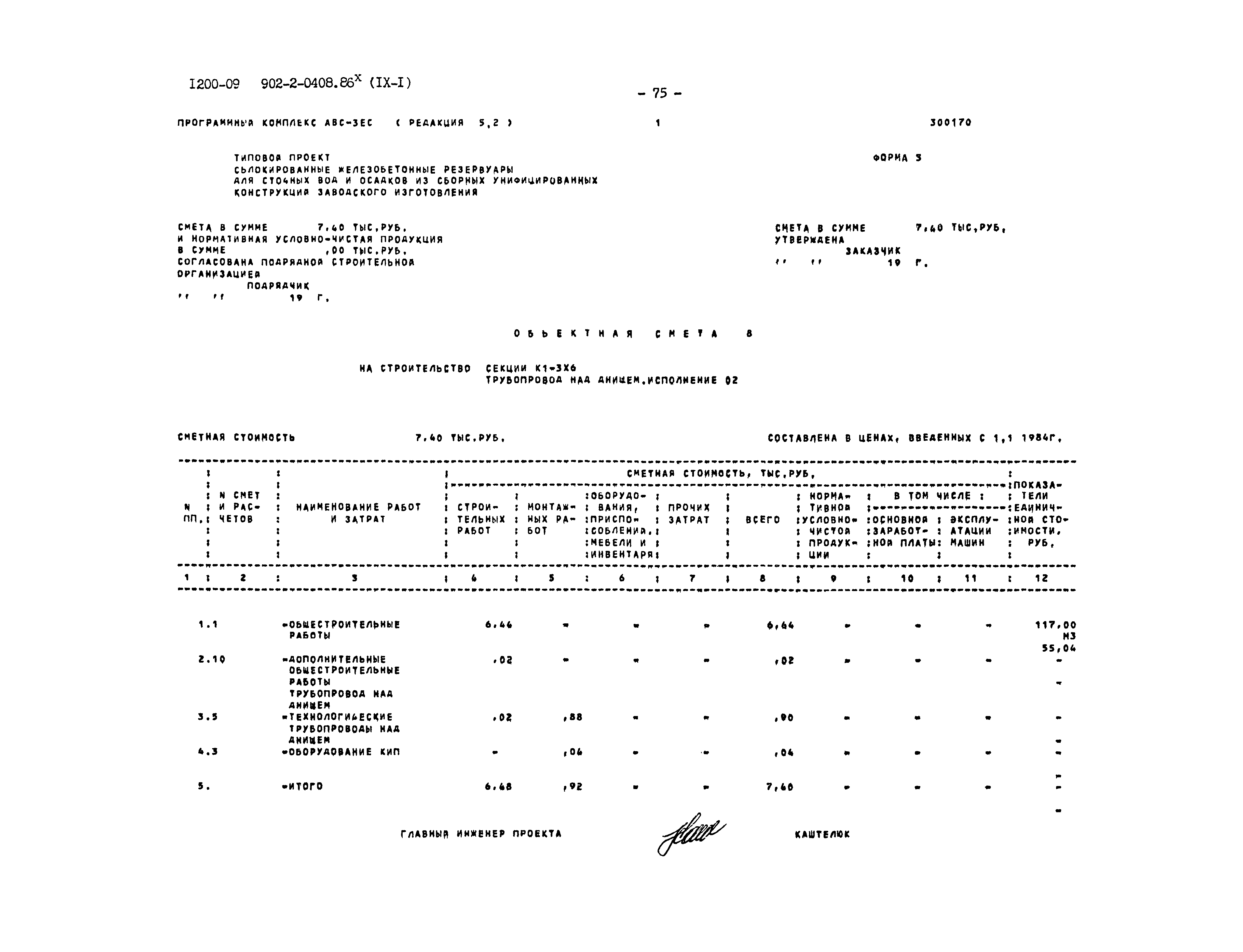 Типовые проектные решения 902-2-0408.86