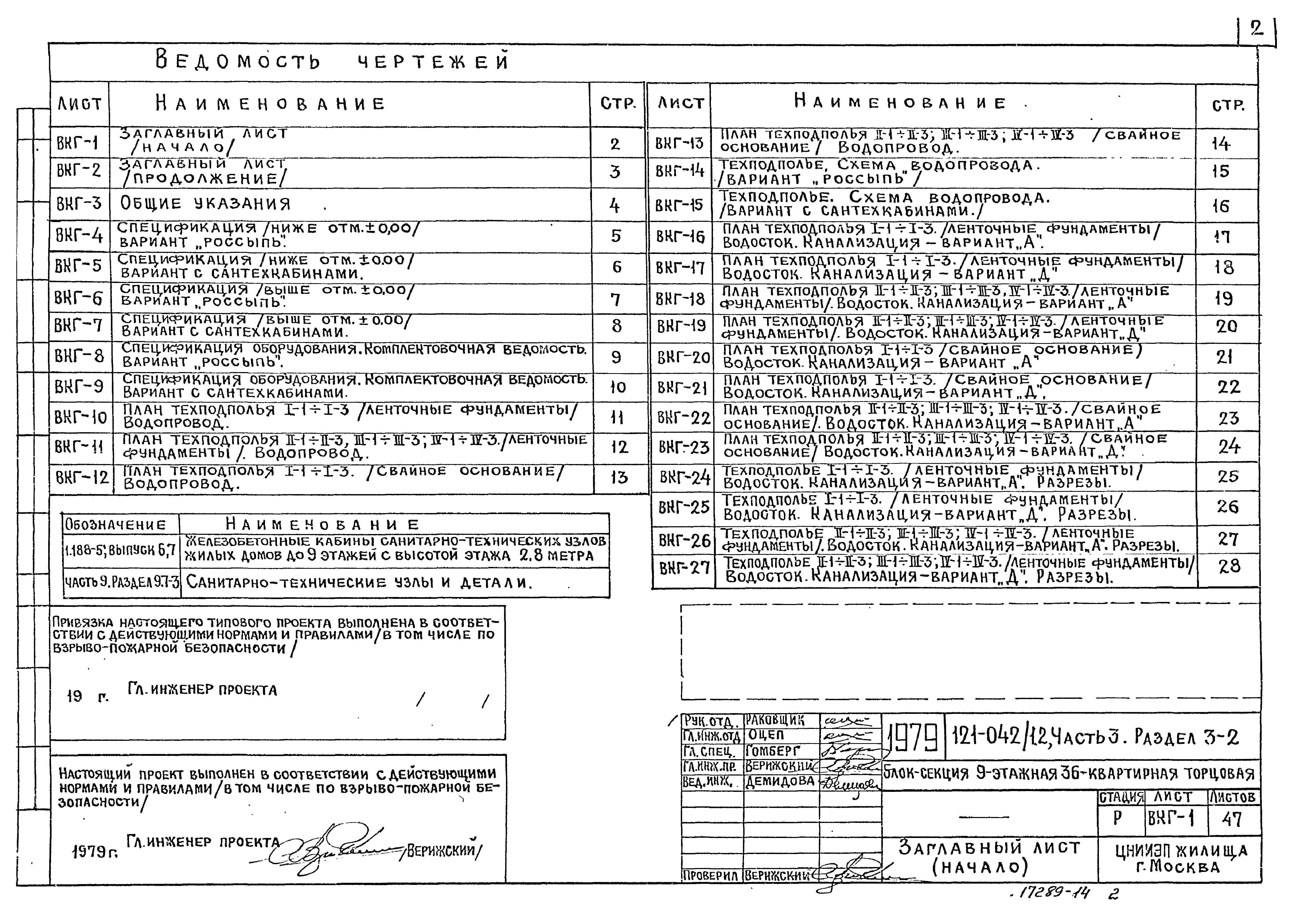 Типовой проект 121-043/1.2