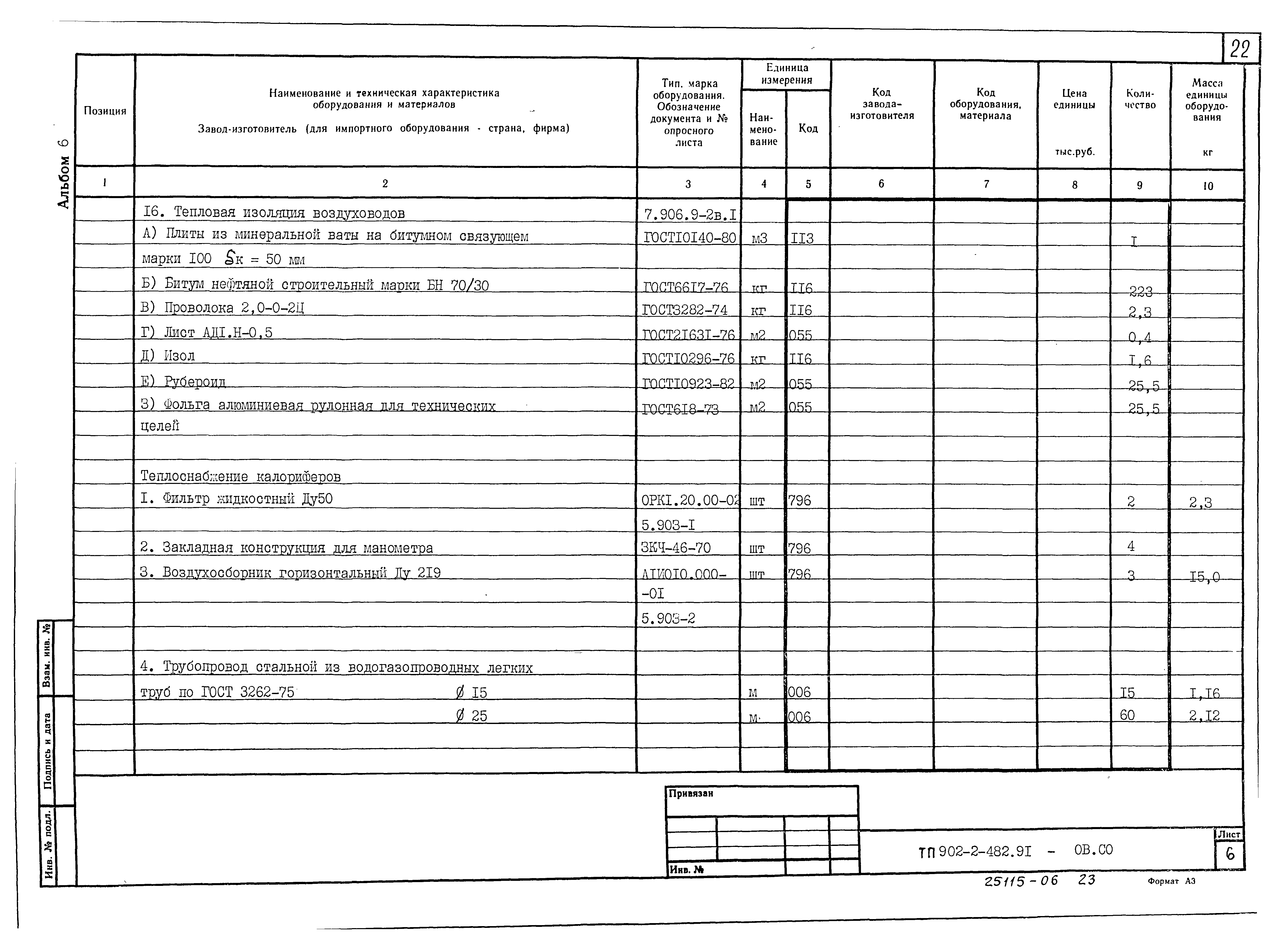 Типовой проект 902-2-482.91