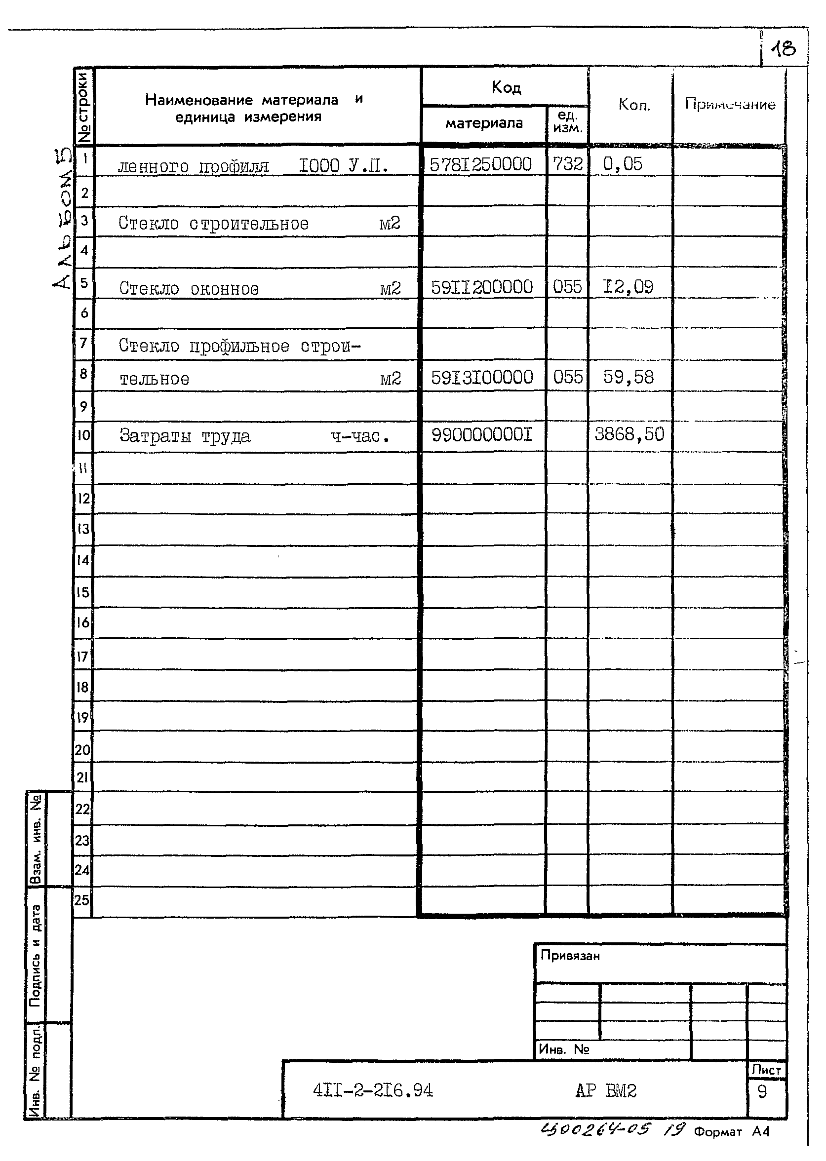 Типовой проект 411-2-216.94