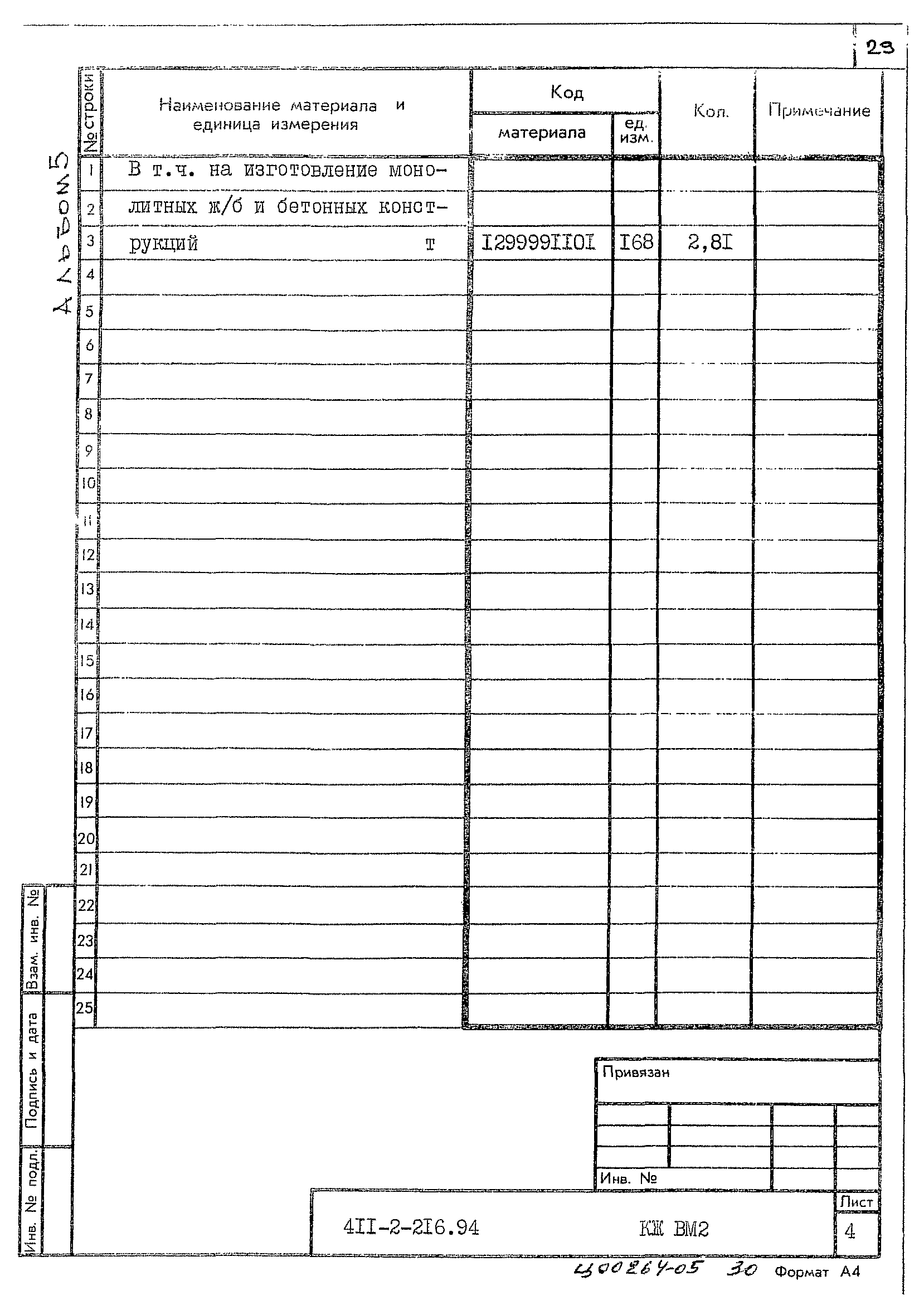 Типовой проект 411-2-216.94