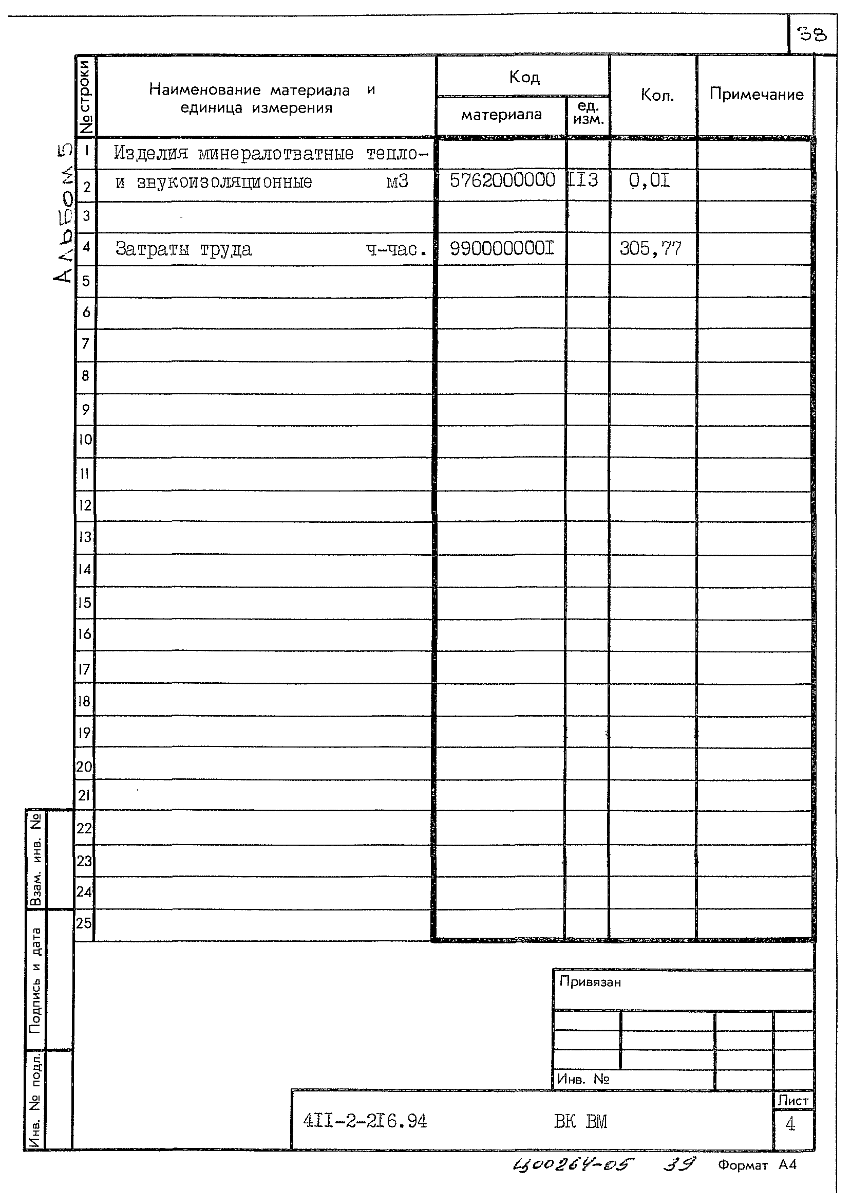 Типовой проект 411-2-216.94