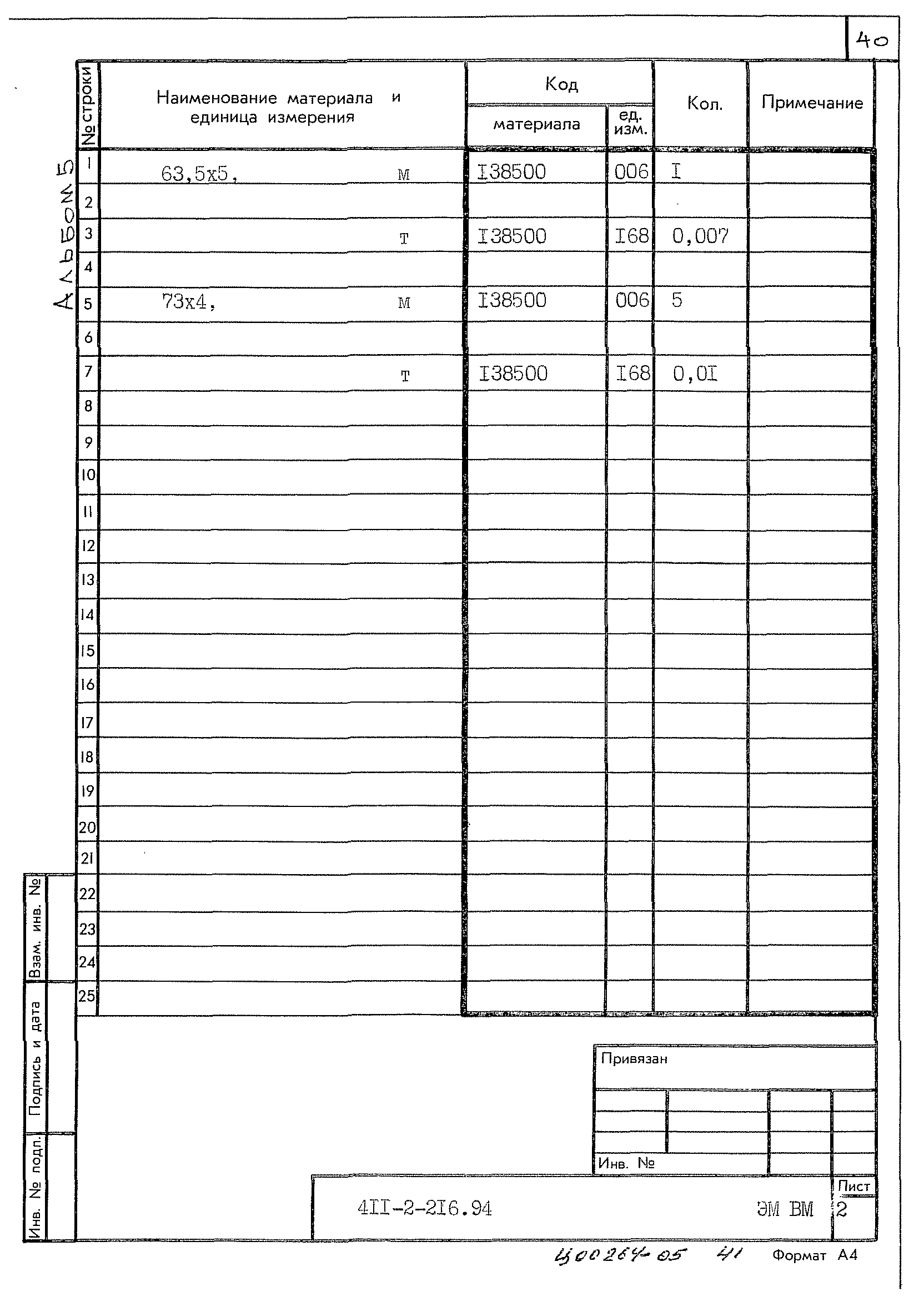 Типовой проект 411-2-216.94