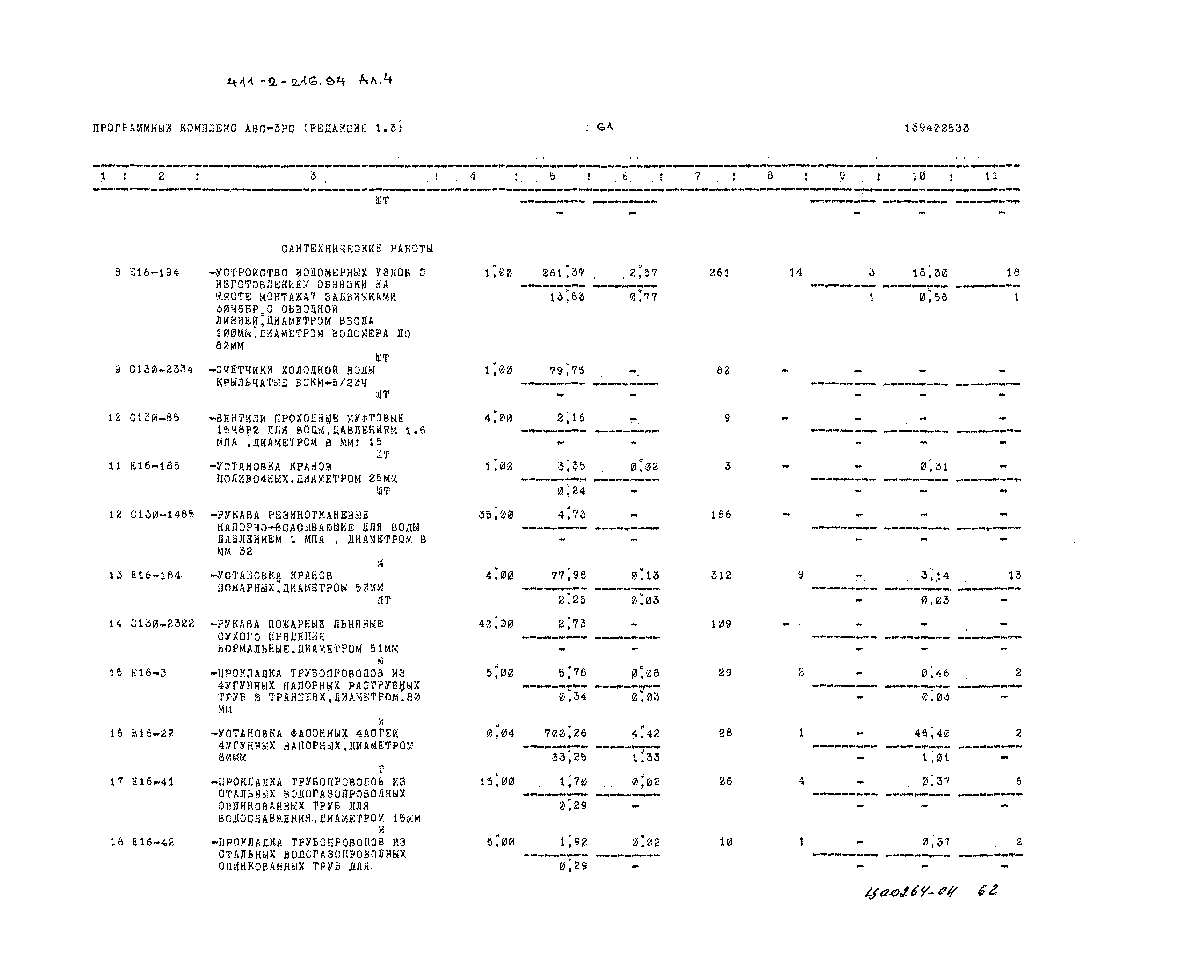 Типовой проект 411-2-216.94