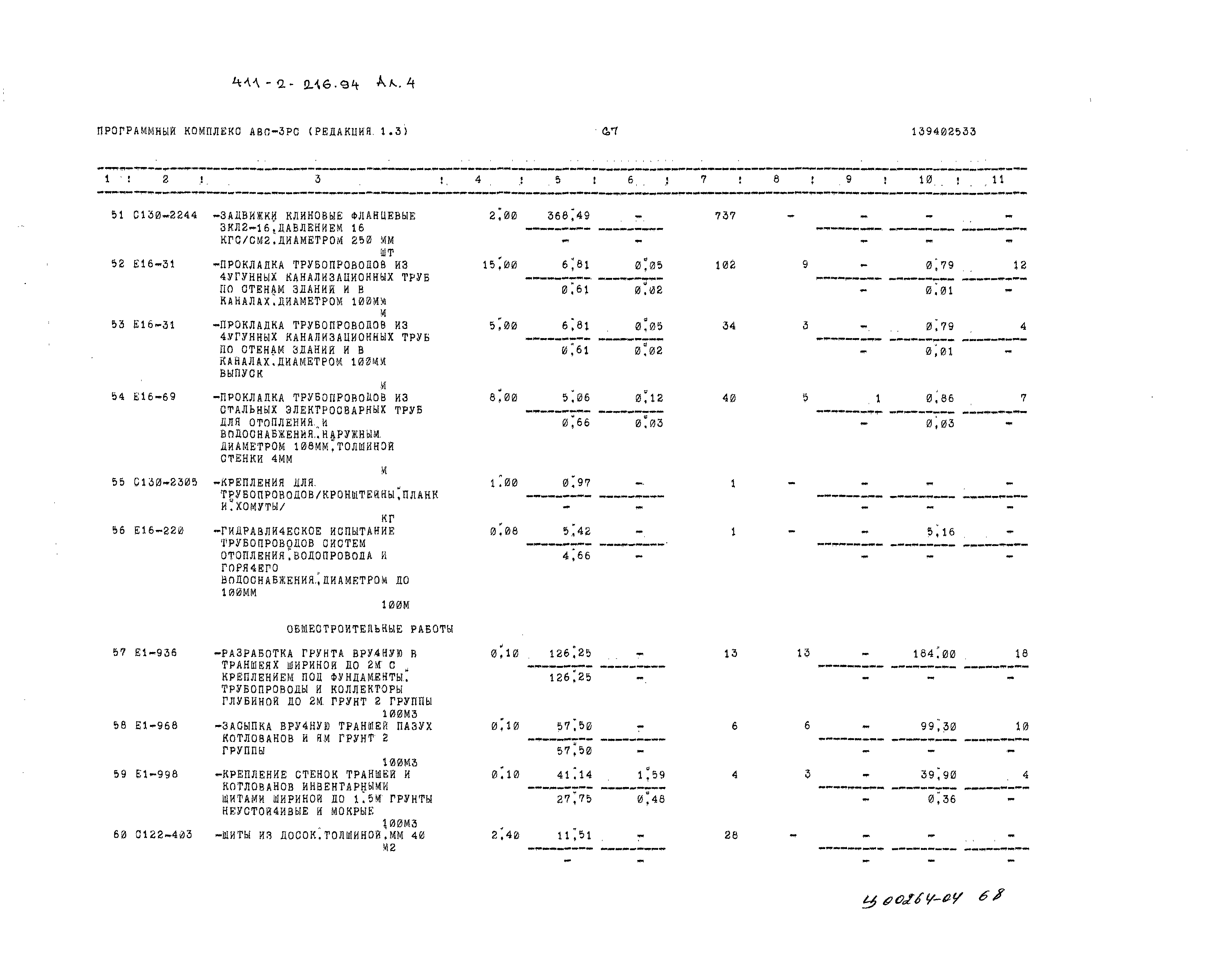 Типовой проект 411-2-216.94