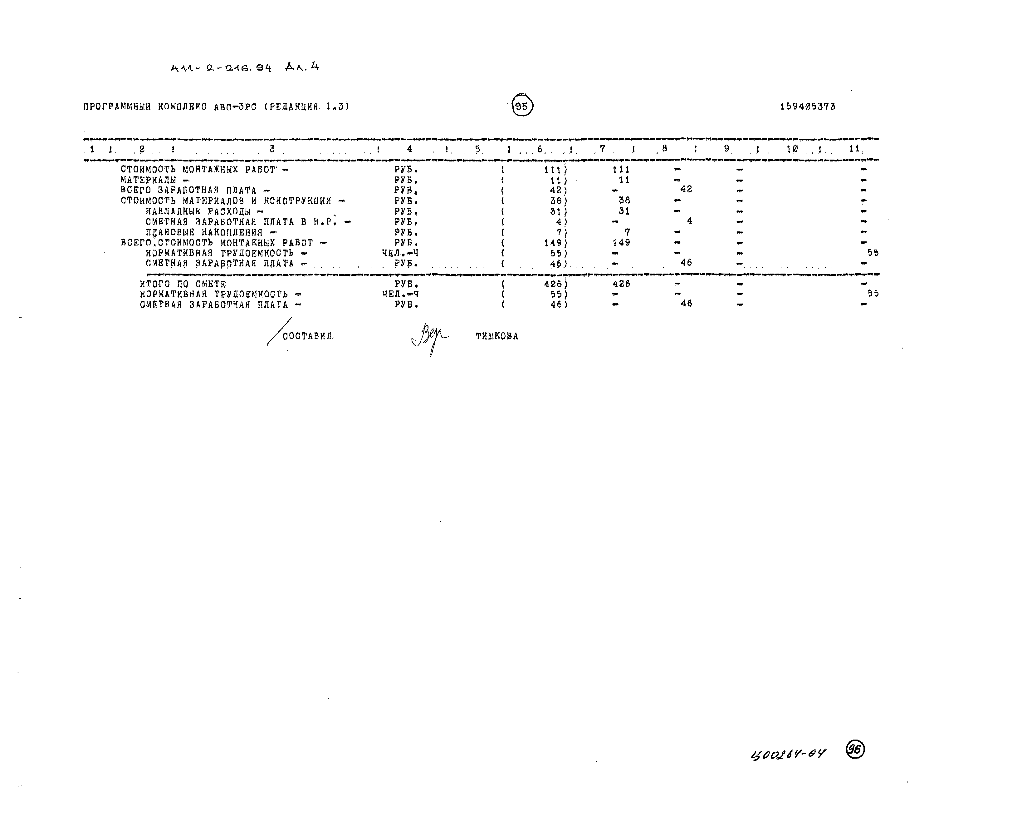 Типовой проект 411-2-216.94