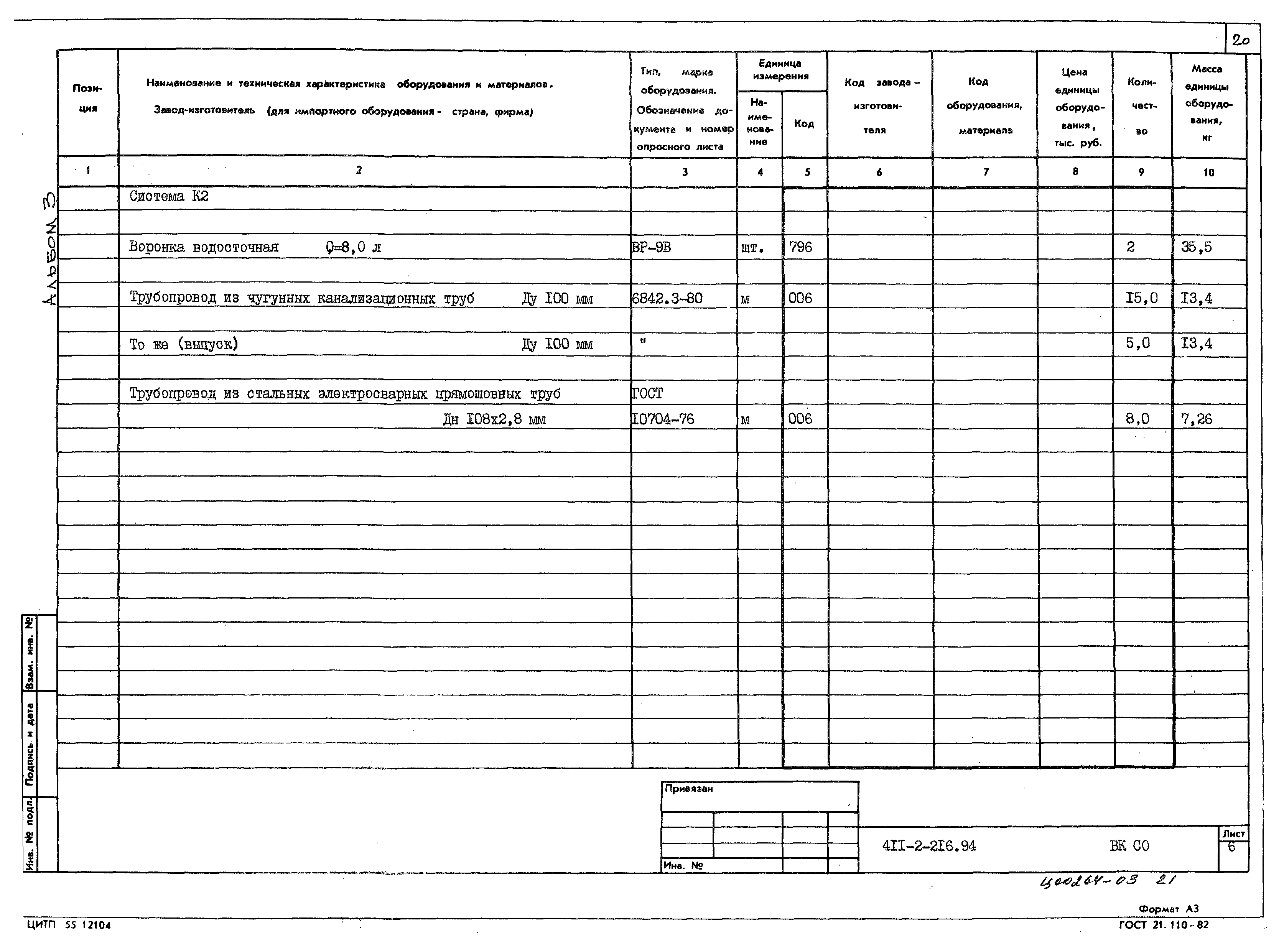 Типовой проект 411-2-216.94