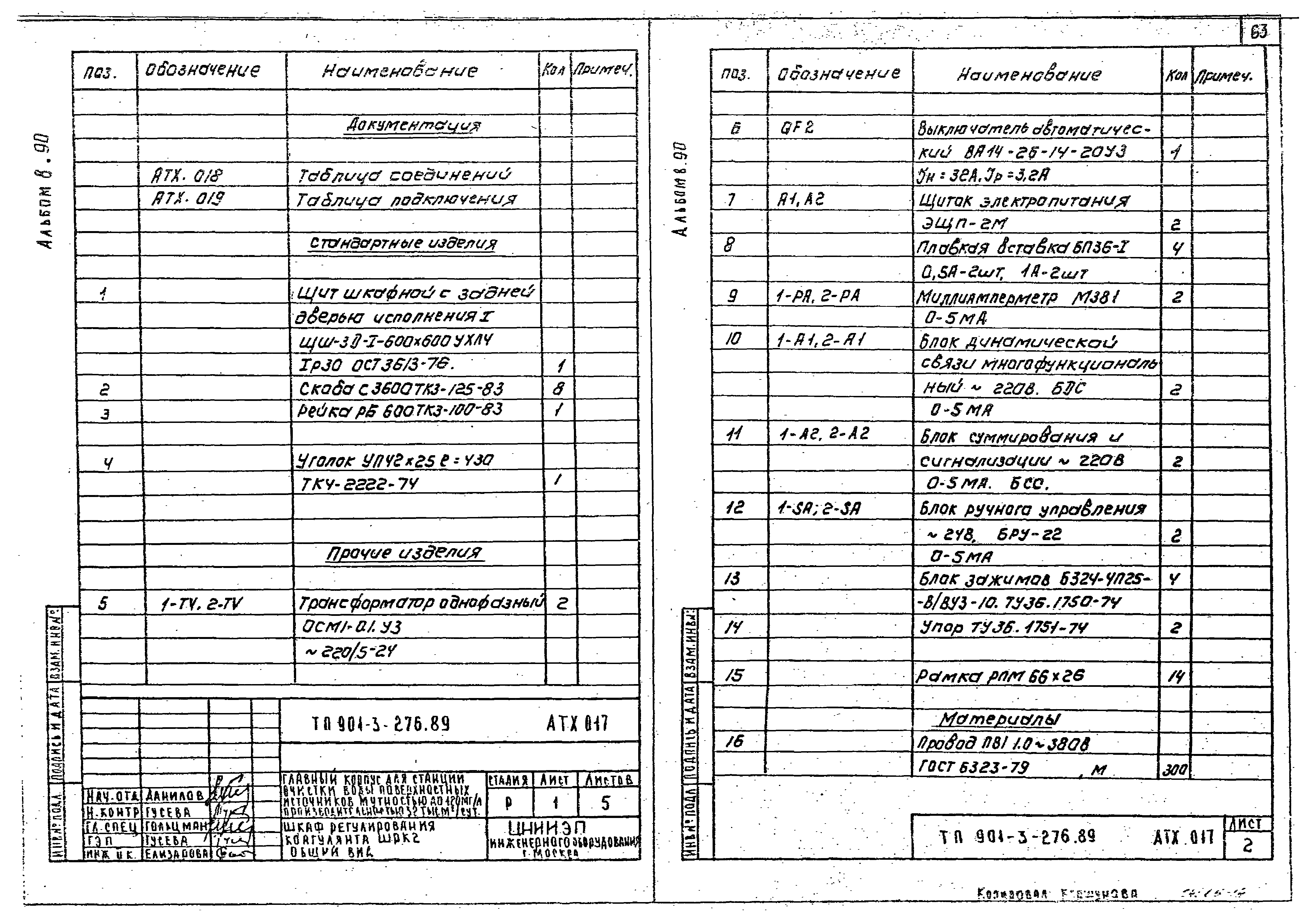 Типовой проект 901-3-276.89