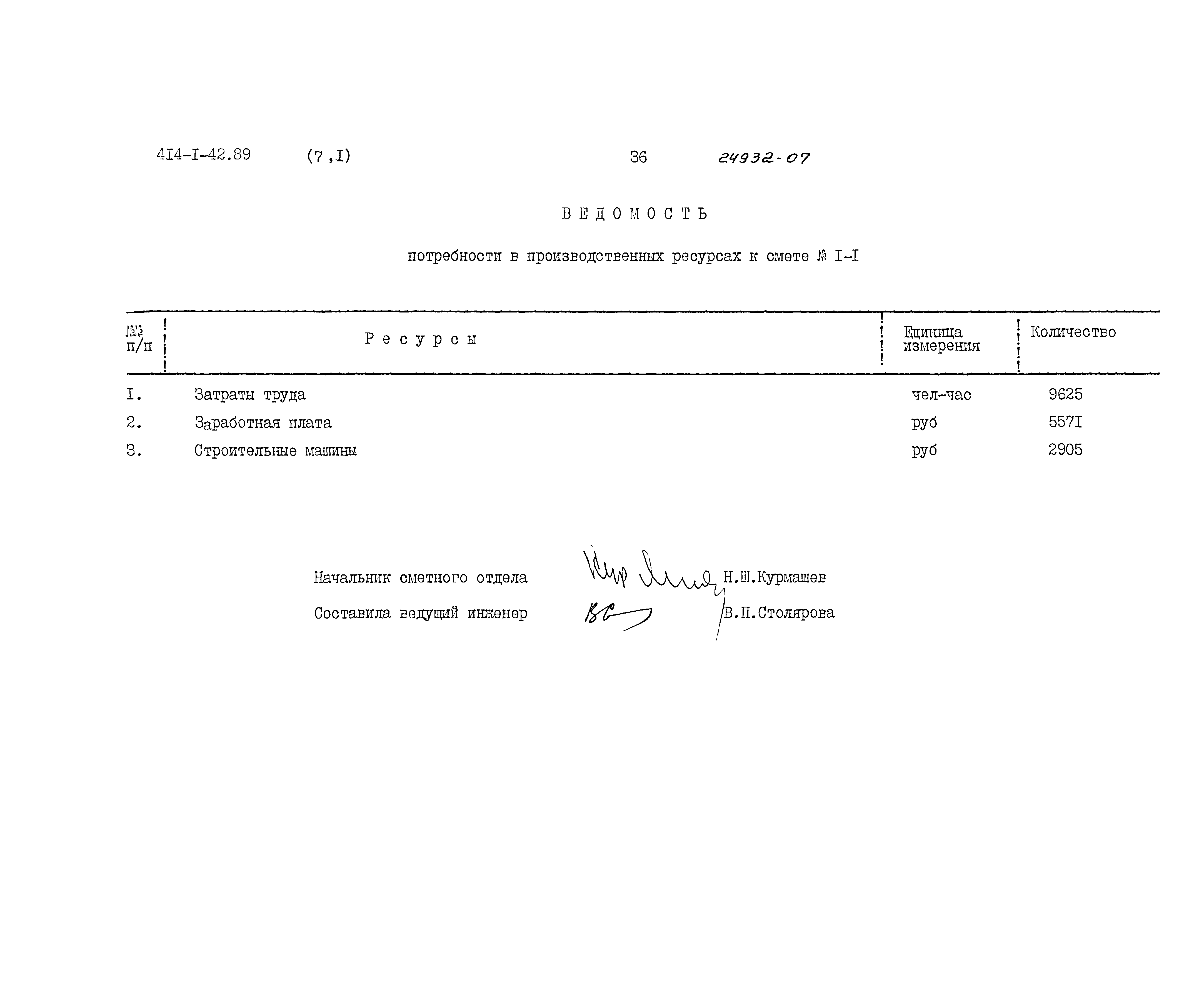 Типовой проект 414-1-42.89