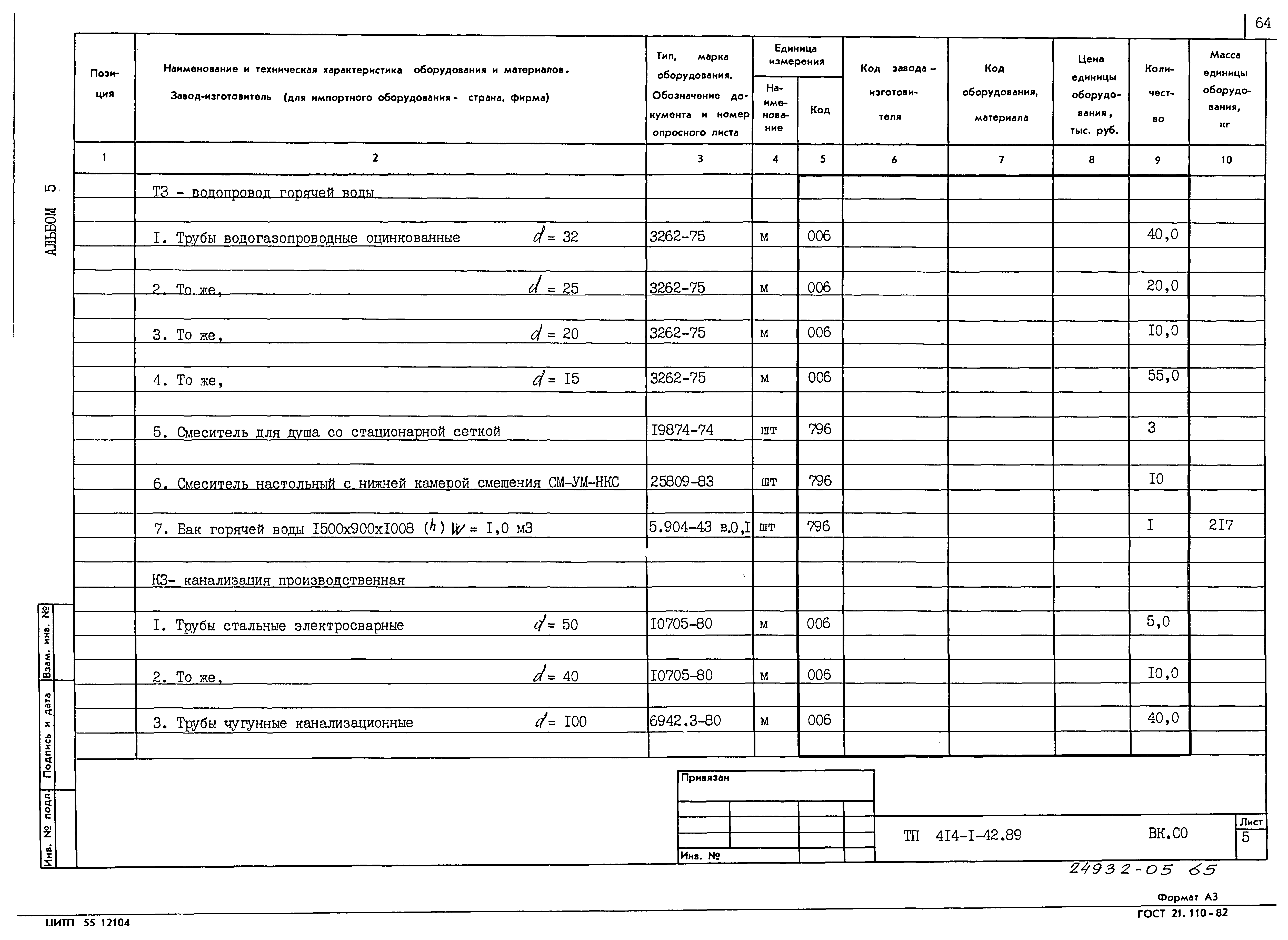 Типовой проект 414-1-42.89