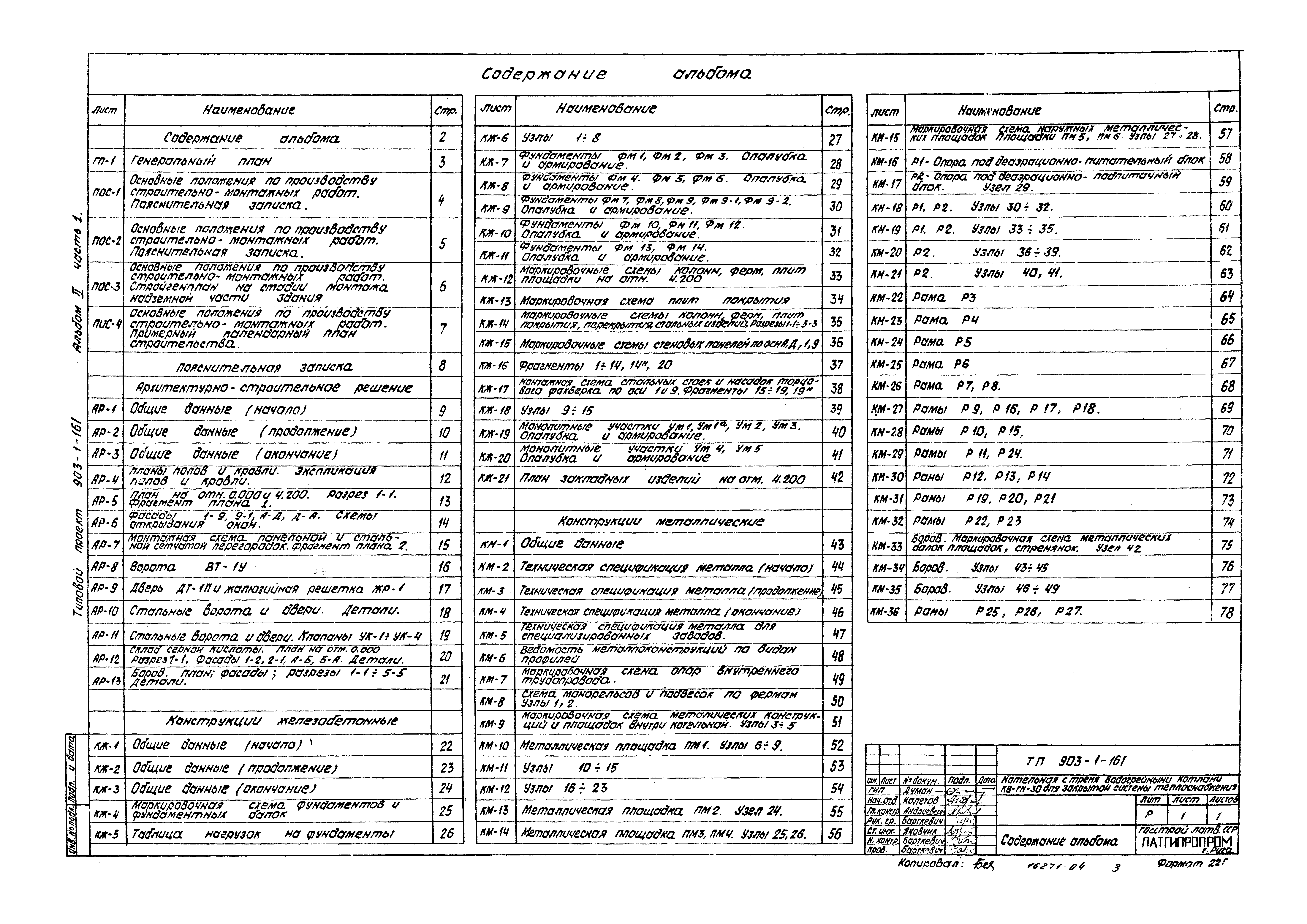 Типовой проект 903-1-161