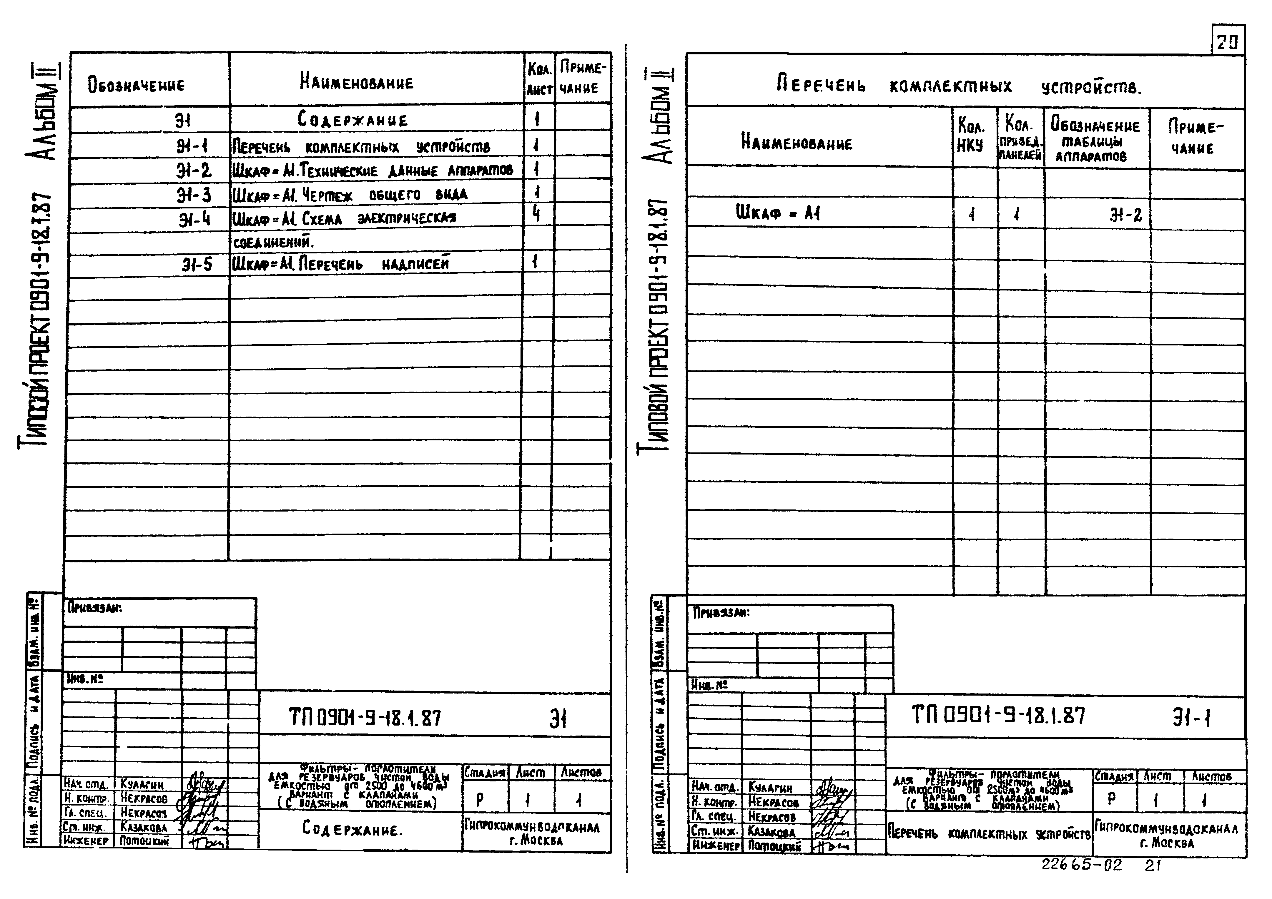 Типовой проект 0901-9-23.87