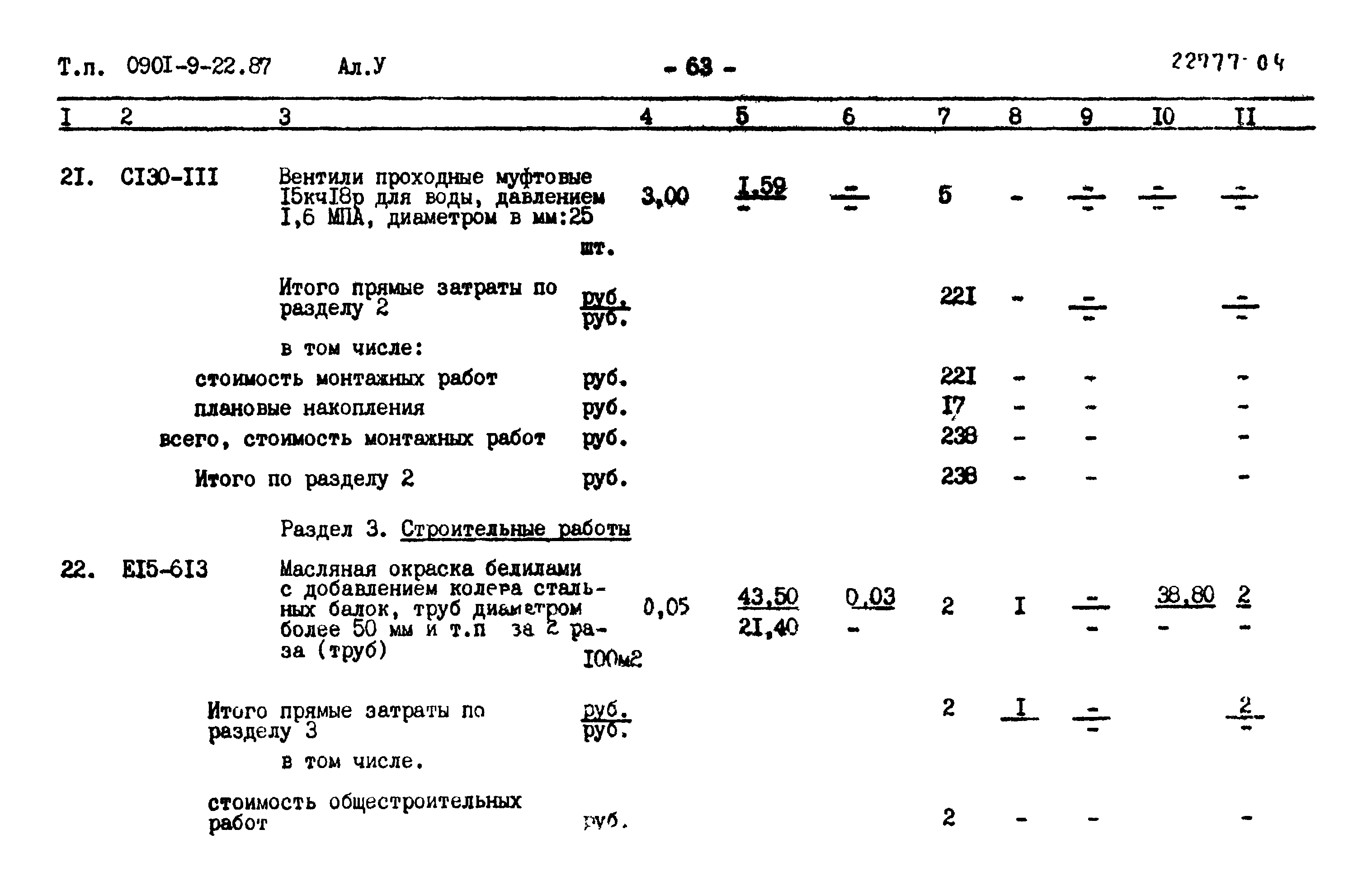 Типовой проект 0901-9-22.87